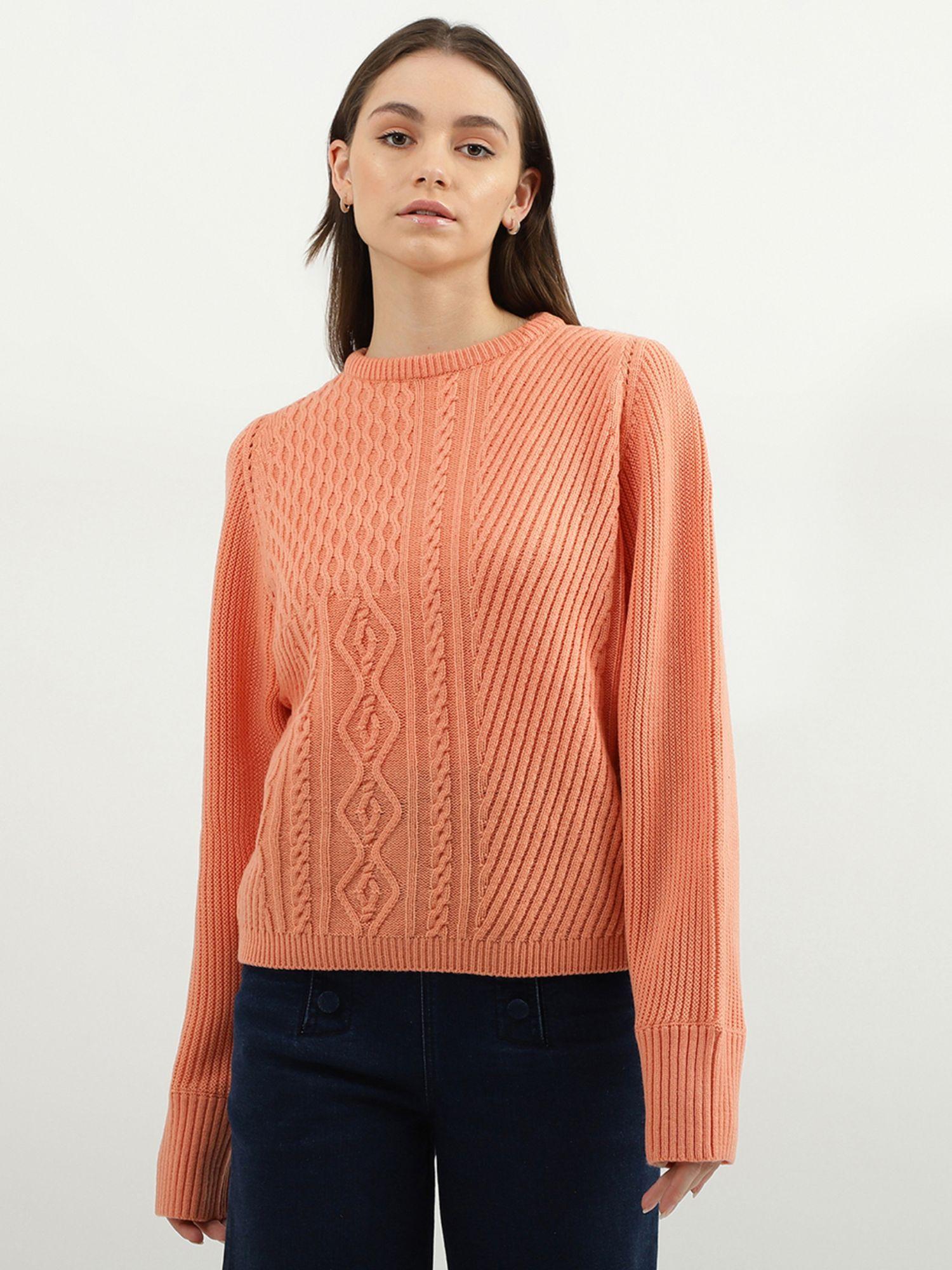 women-patterned-round-neck-sweater