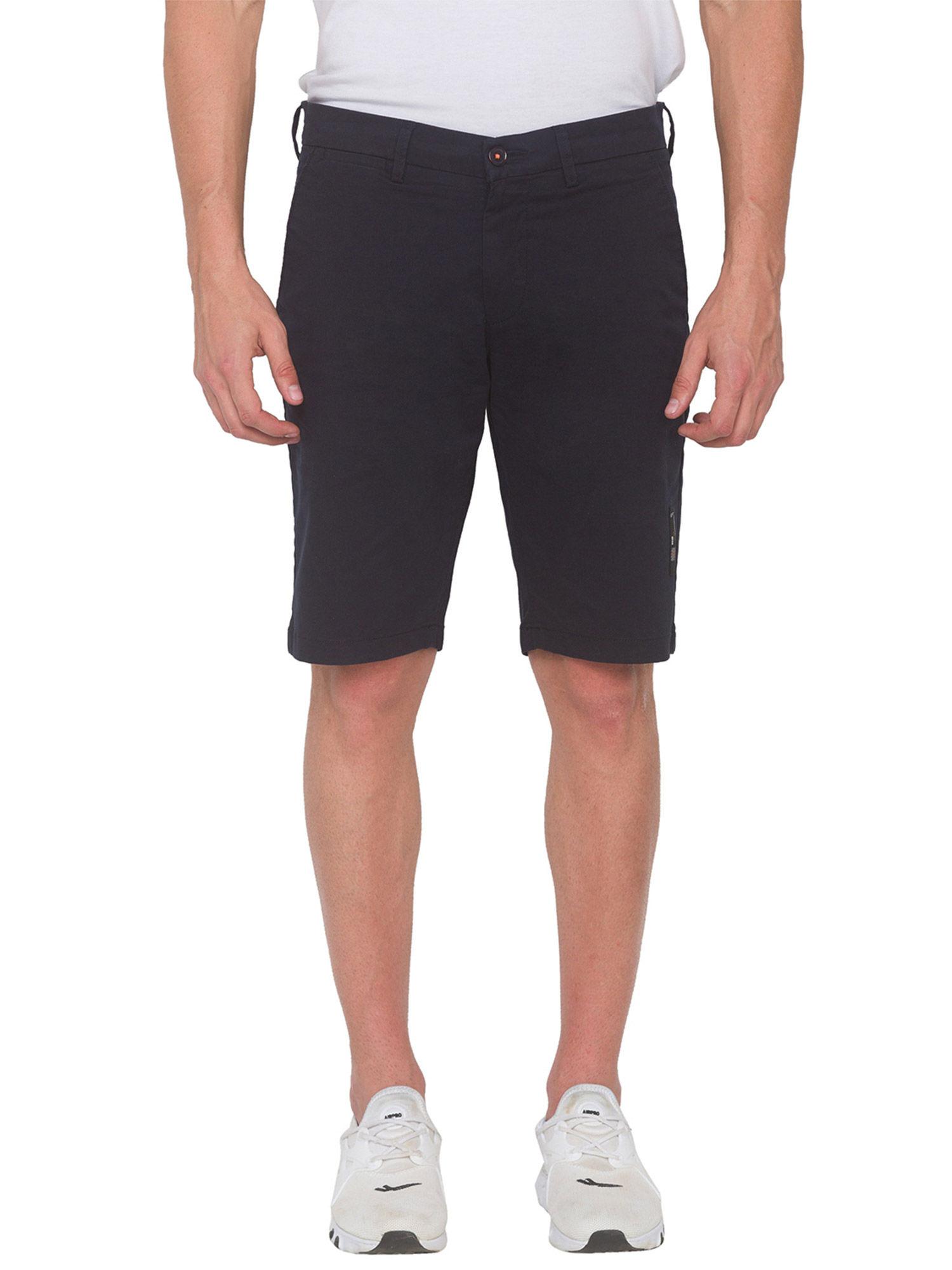 men-navy-blue-regular-fit-shorts