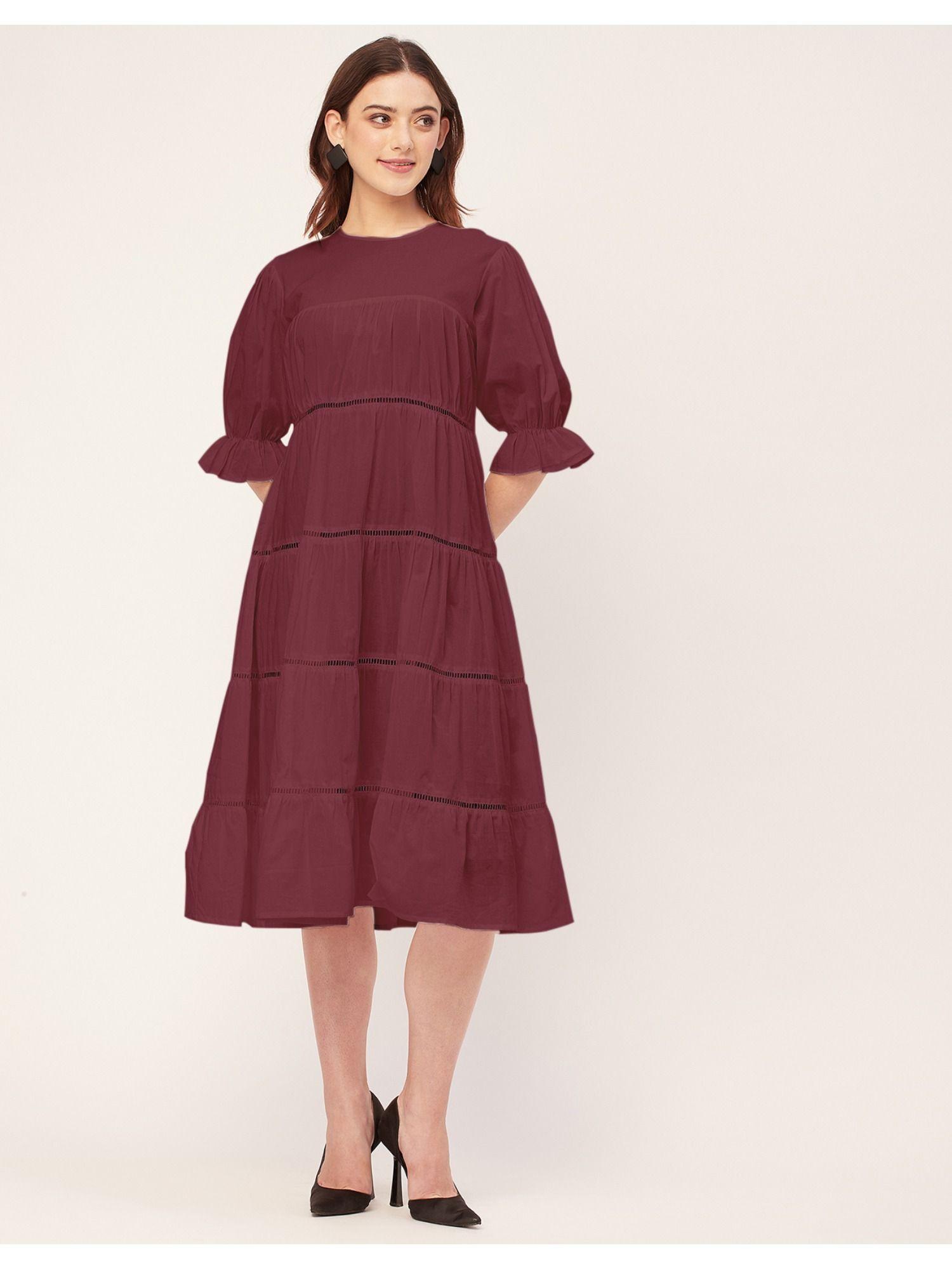 tiered-cotton-casual-half-sleeves-dress