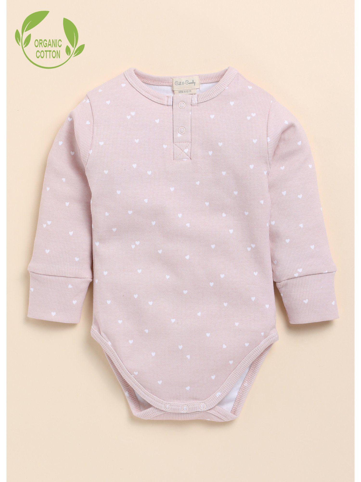 full-sleeve-organic-cotton-kids-heart-print-bodysuit-pink