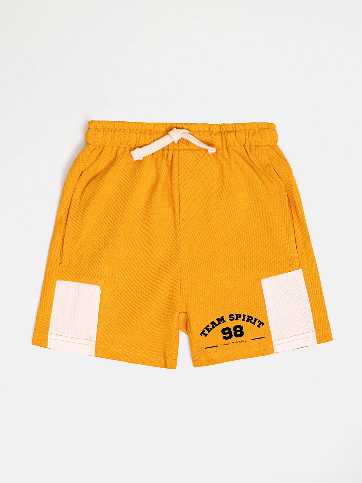 boys-yellow-team-spirit-cotton-shorts