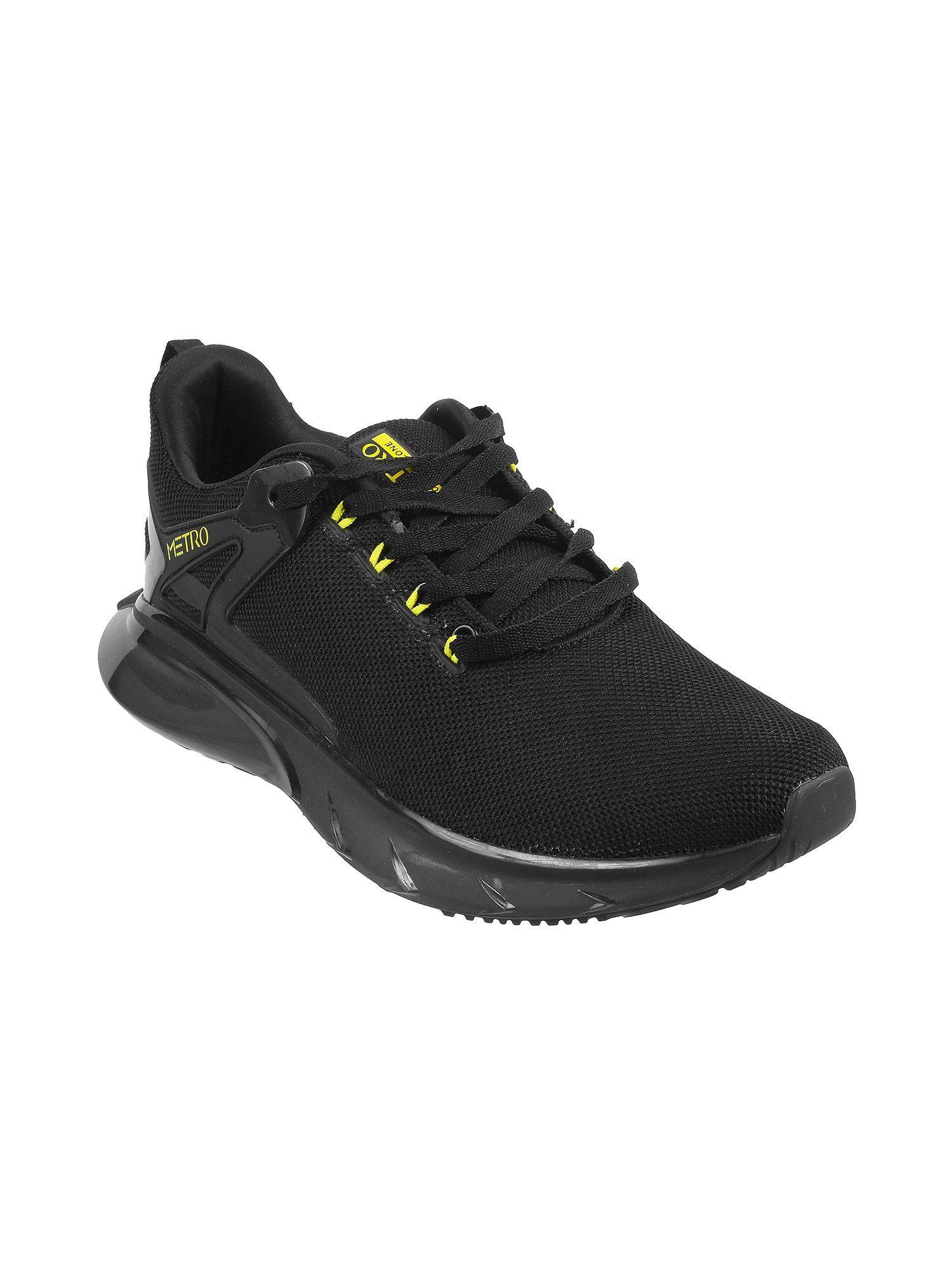 metro-mens-black-sports-lace-ups-shoesmochi-plain-black-walking-shoes