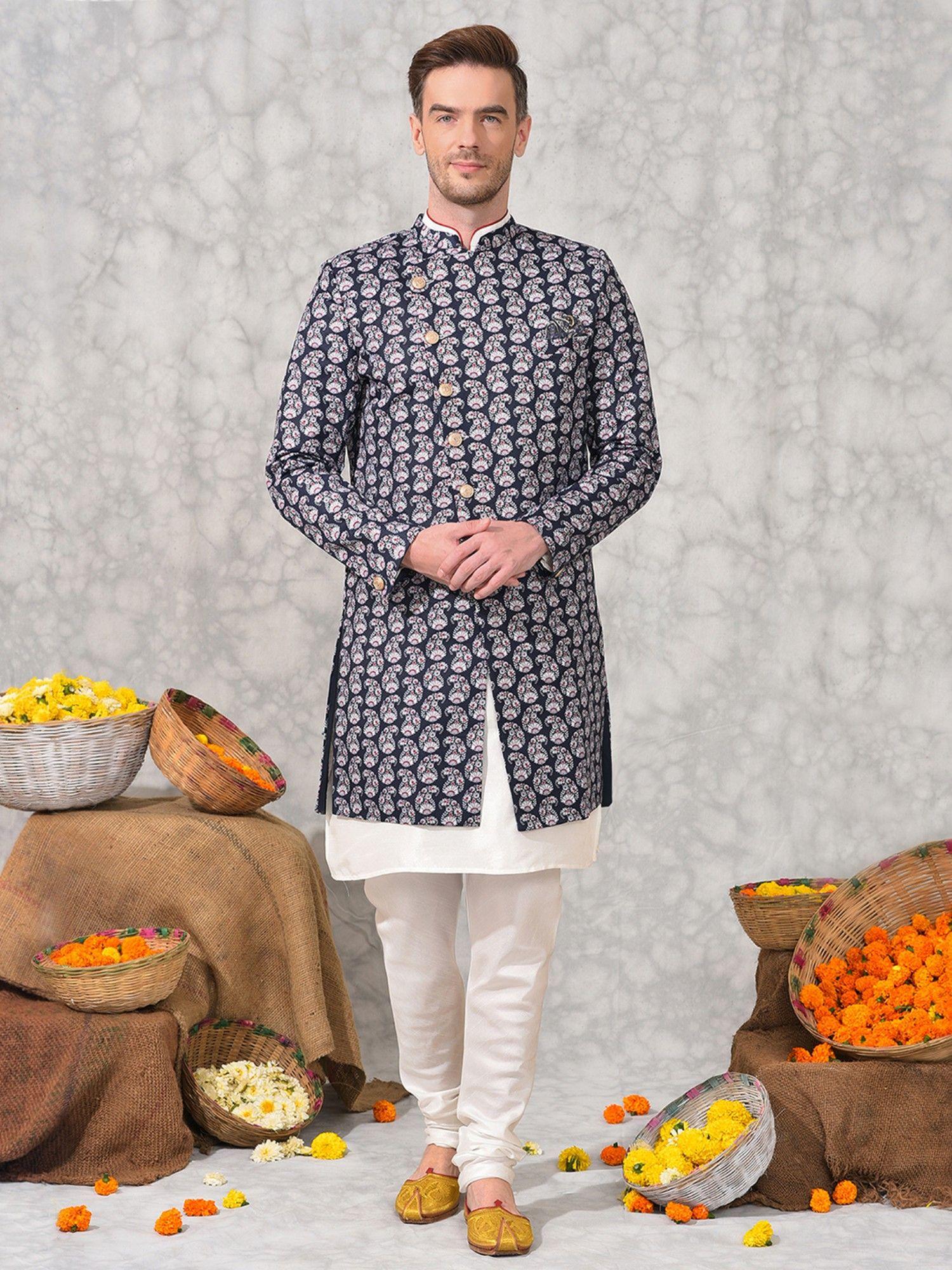 men-party-wear-kurta-pyjama-with-sherwani-white-(set-of-3)