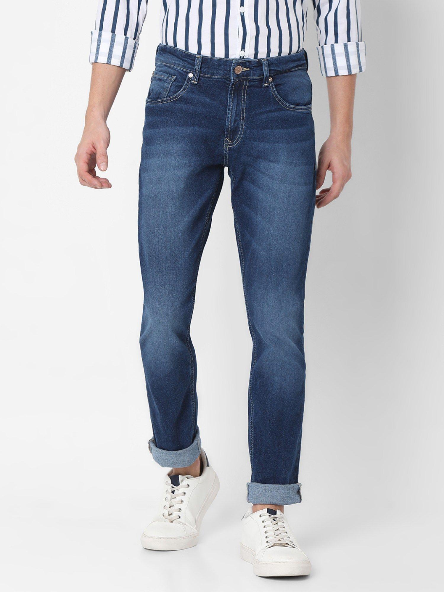 blue-slim-fit-jeans-for-men's