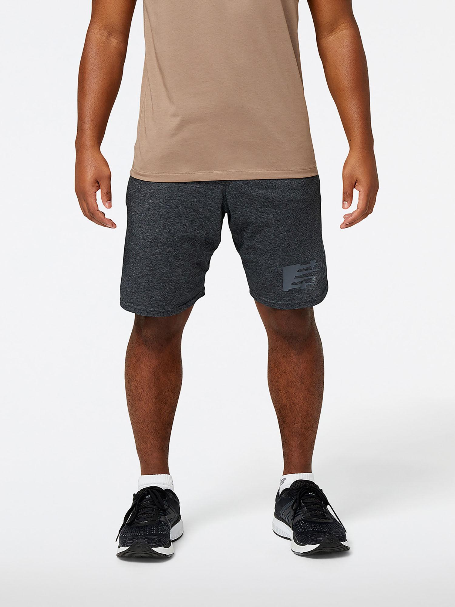 men-black-heather-mid-rise-sports-shorts