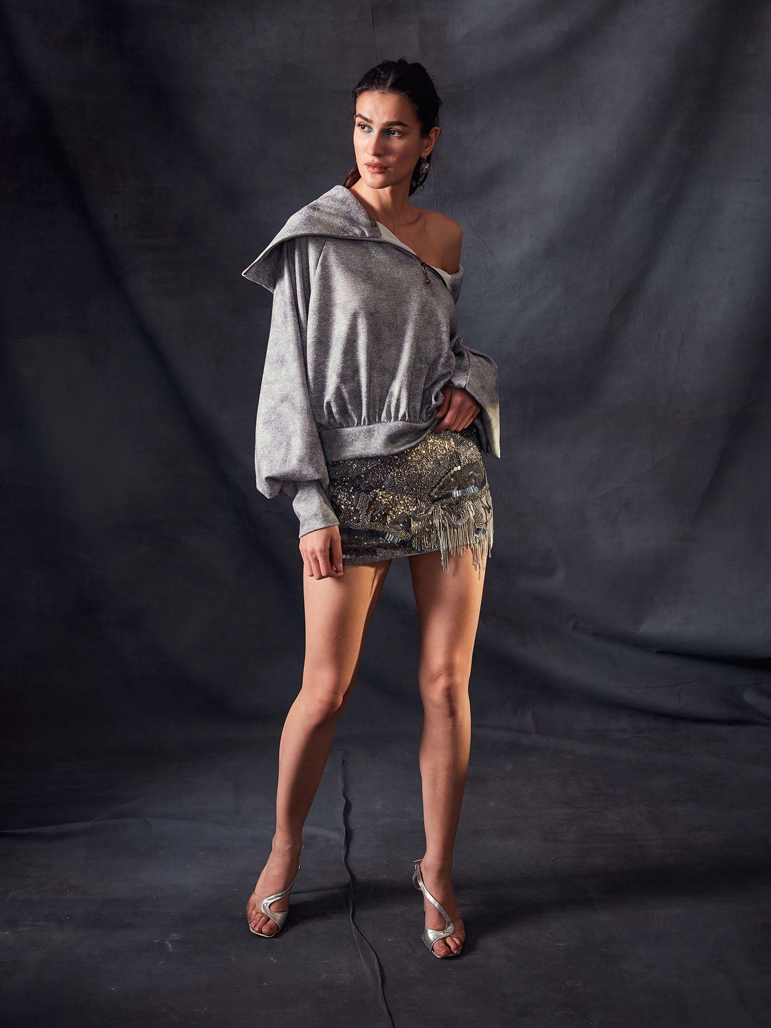 short-skirt-with-oxidised-gun-metal-embroidery