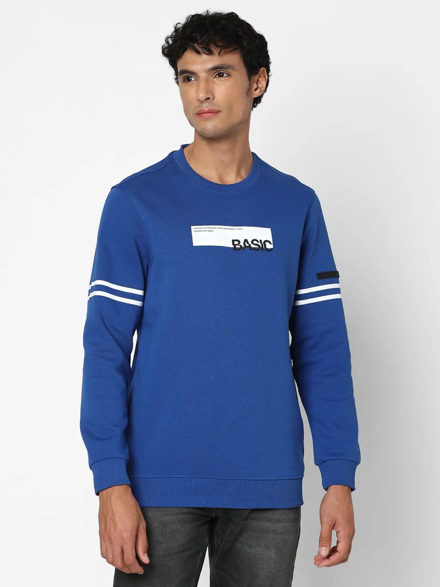 men-electric-blue-slim-fit-full-sleeve-round-neck-printed-sweatshirt
