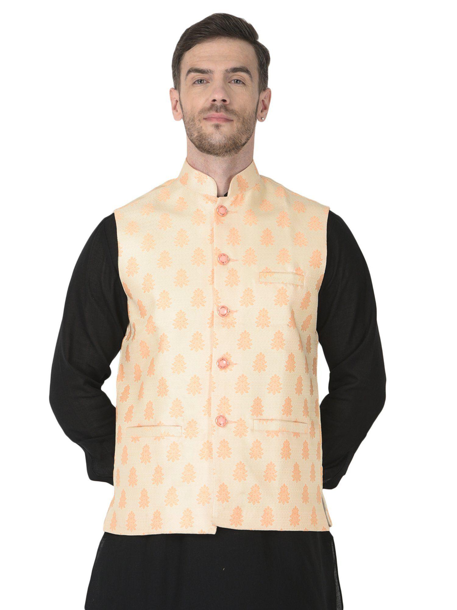 peach-nehru-jacket-for-men