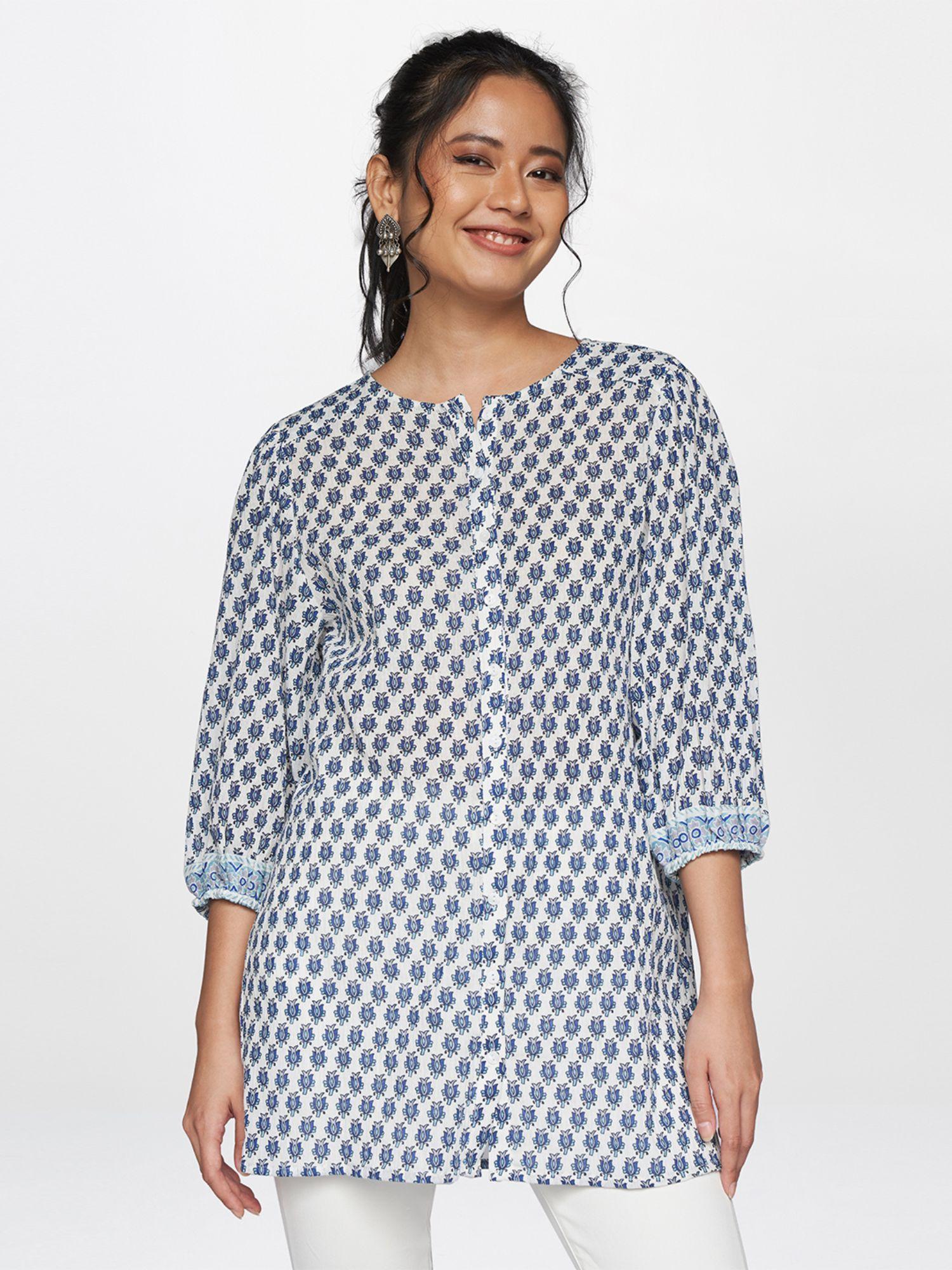 blue-floral-straight-tunic