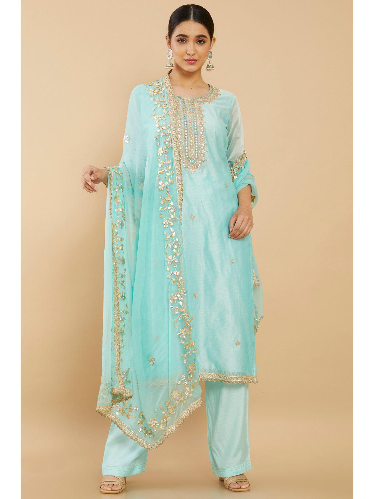 women-blue-chiffon-embroidered-unstiched-dress-material-(set-of-3)