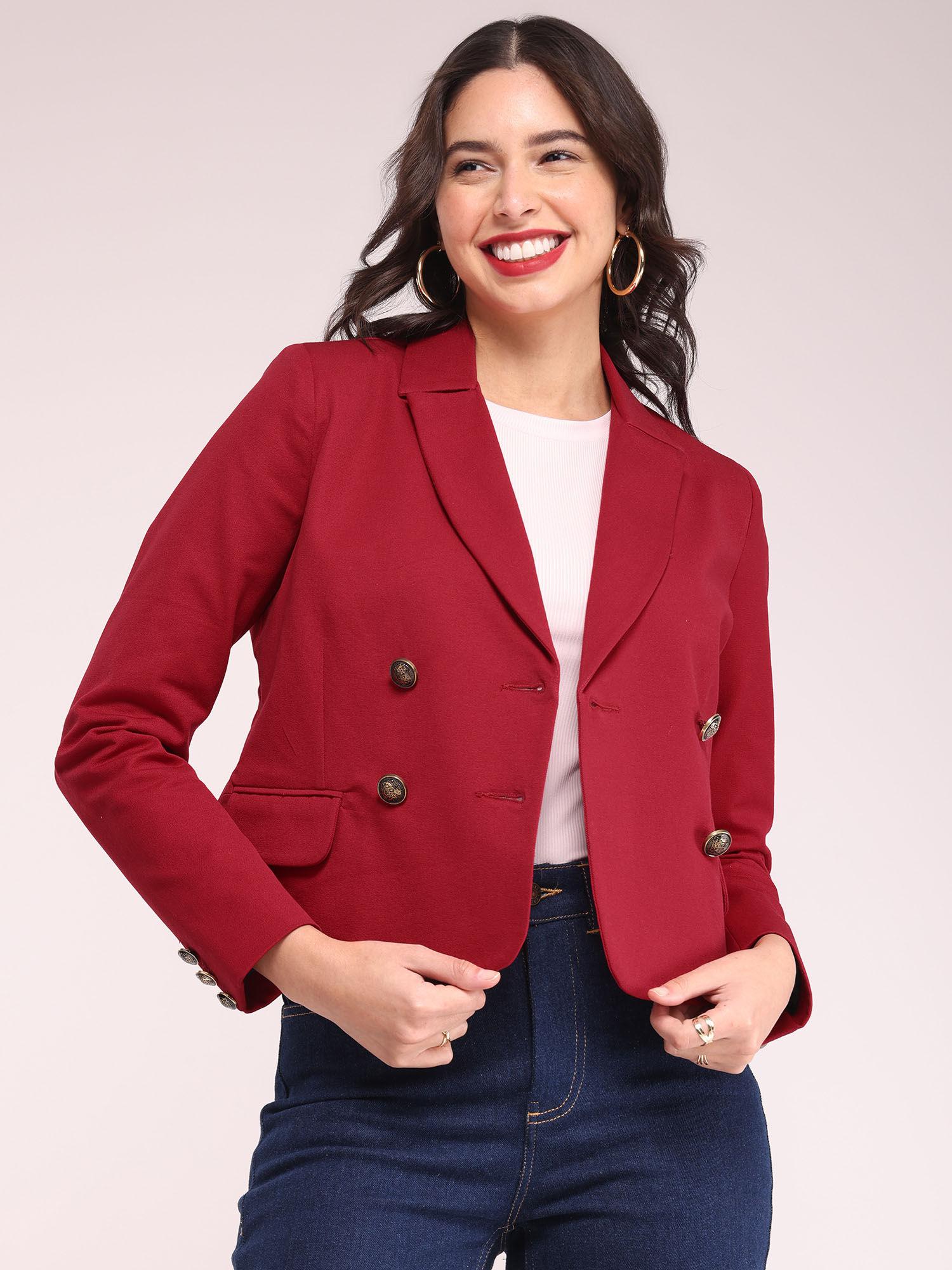 double-breasted-short-blazer---red