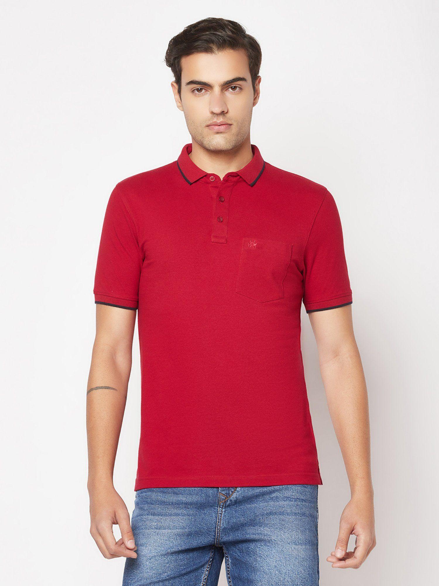 men-red-minimal-polo-t-shirt