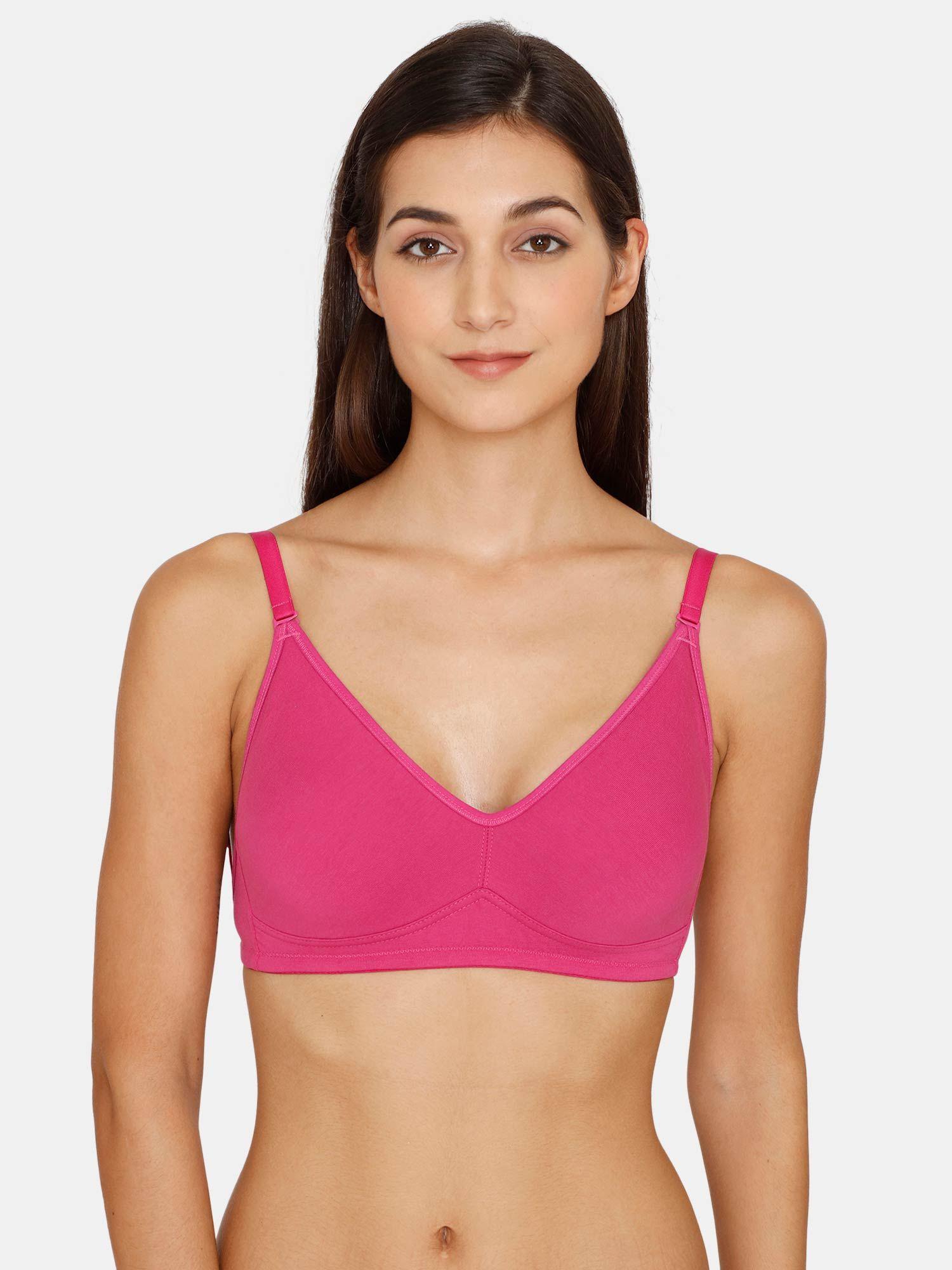 beautiful-double-layered-non-wired-3-4th-coverage-backless-bra---fuchsia