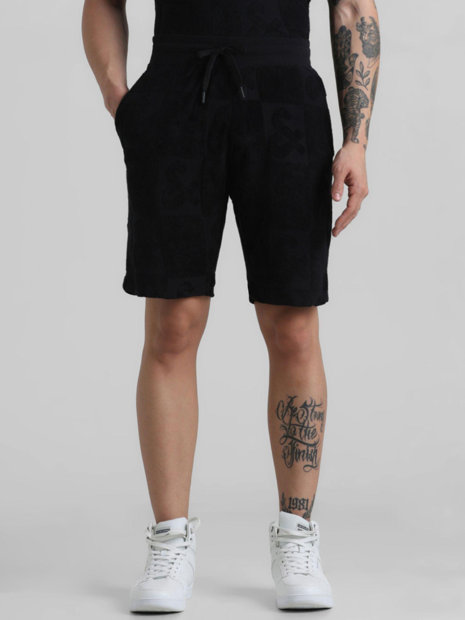 men-black-shorts