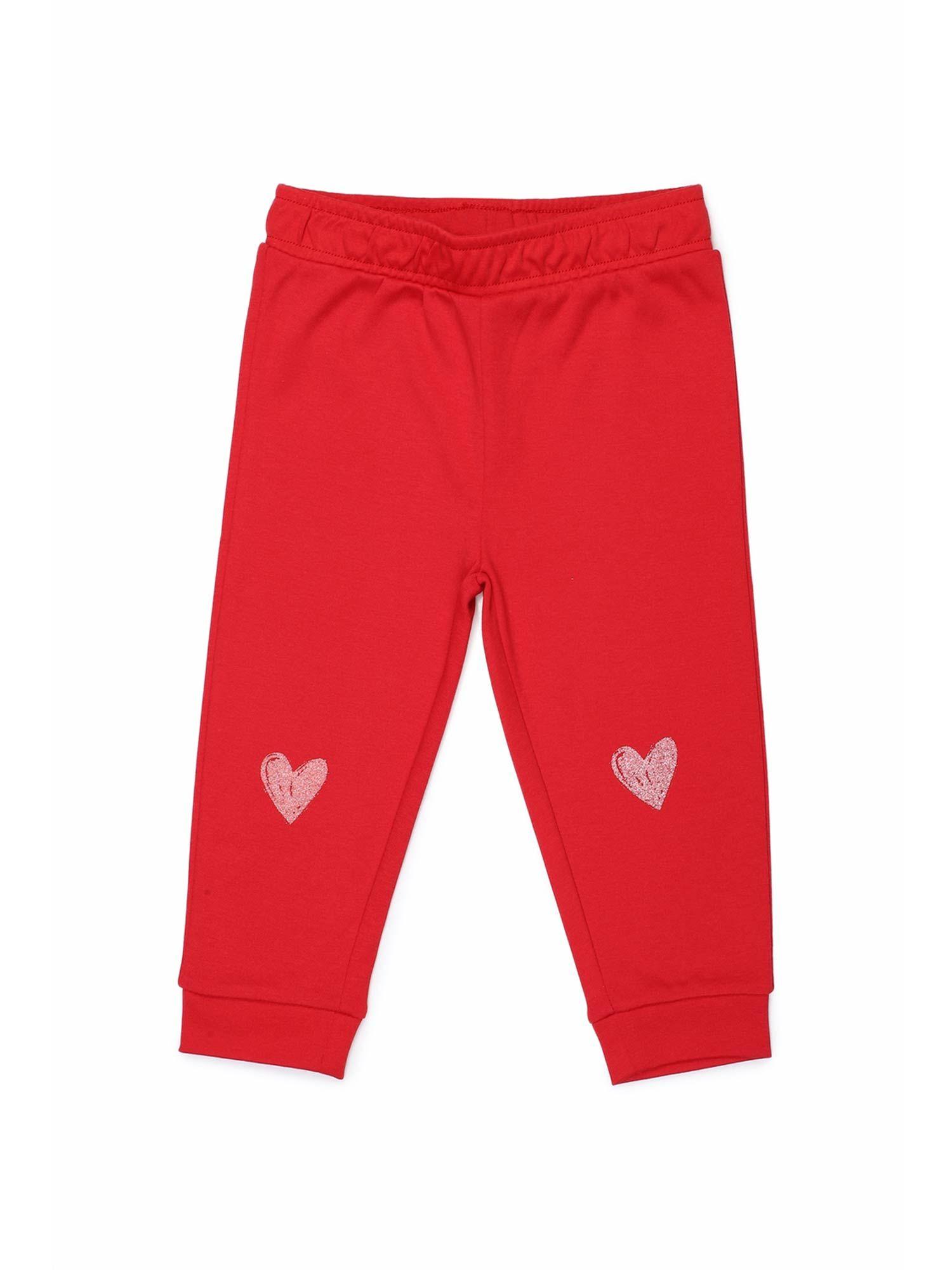 red-track-pants