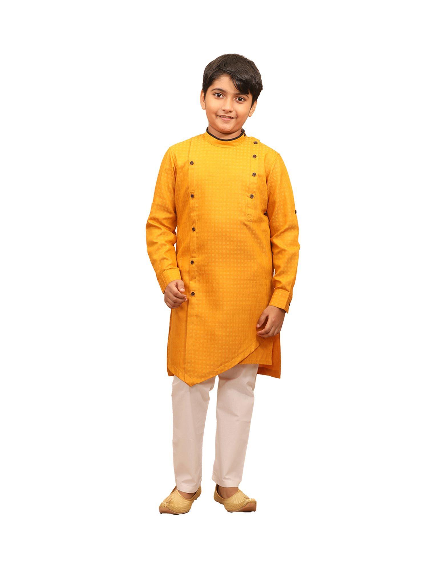 boys-light-orange-festive-kurta-churidar-(set-of-2)