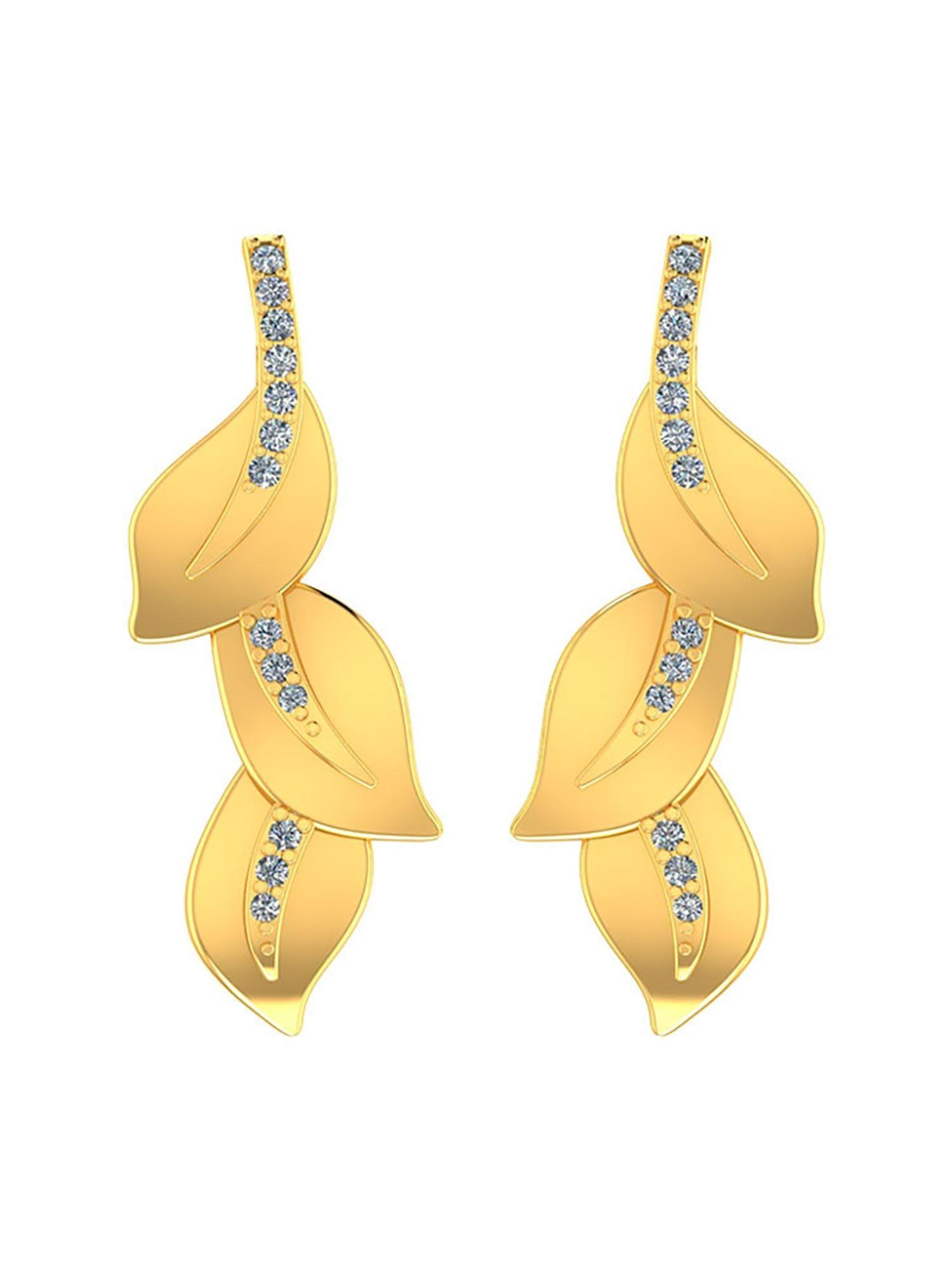 dropping-leaves-gold-earrings-with-silicone-push