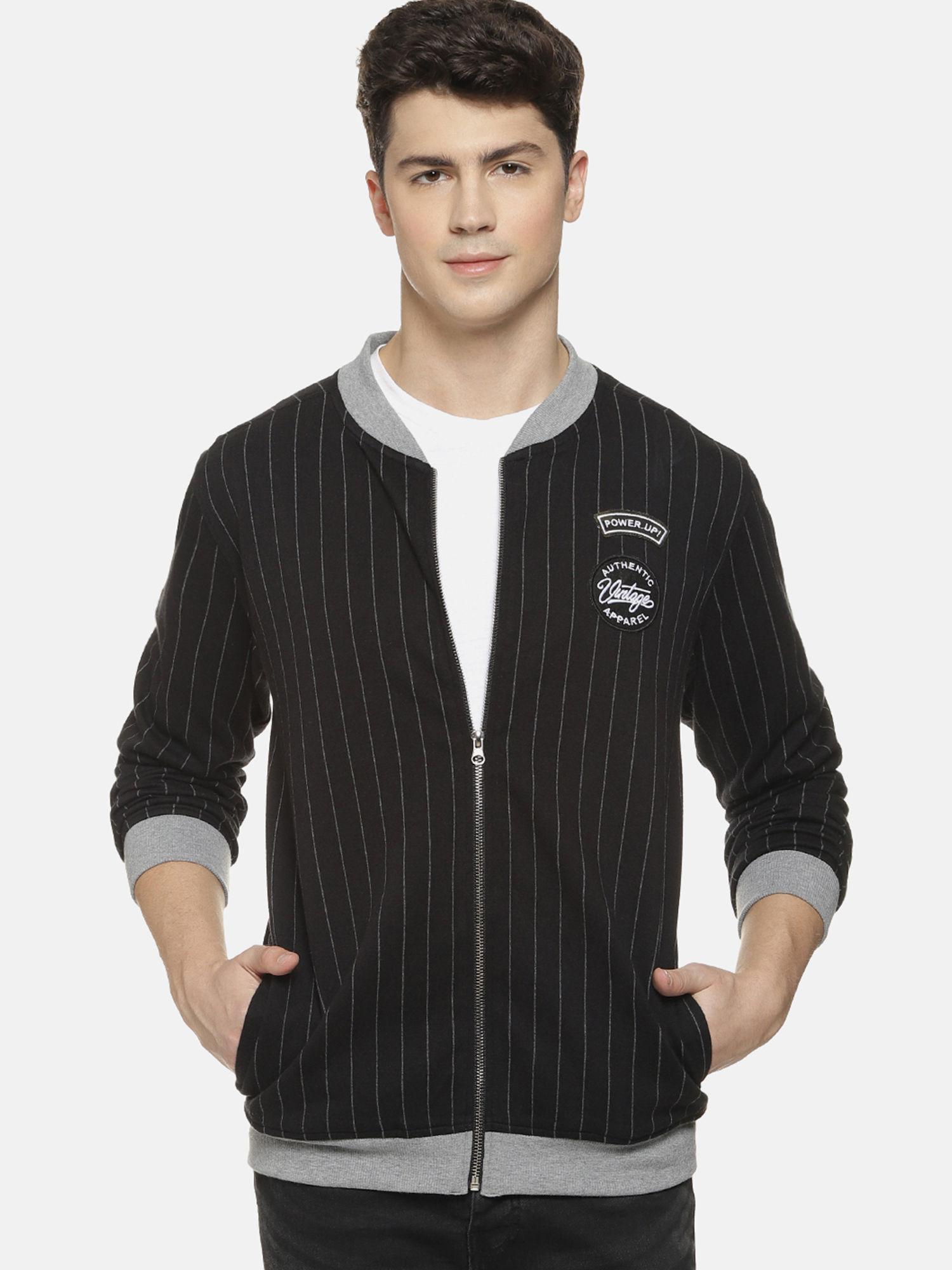black-striped-jacket
