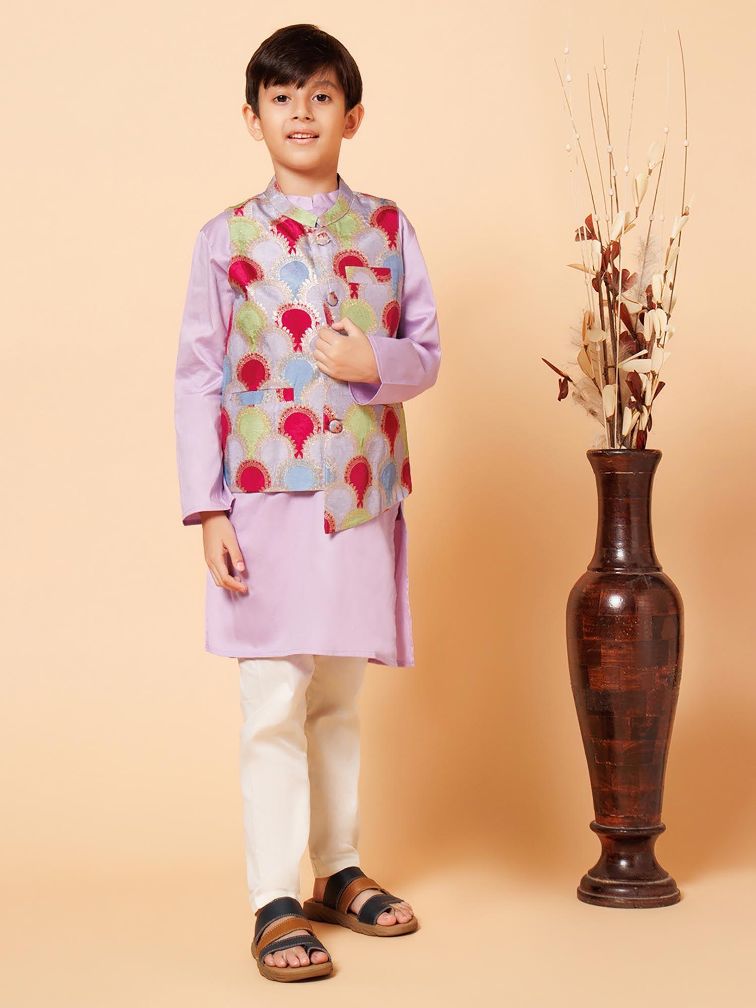 boys-purple-kurta-pyjama-with-silk-jacket-(set-of-3)