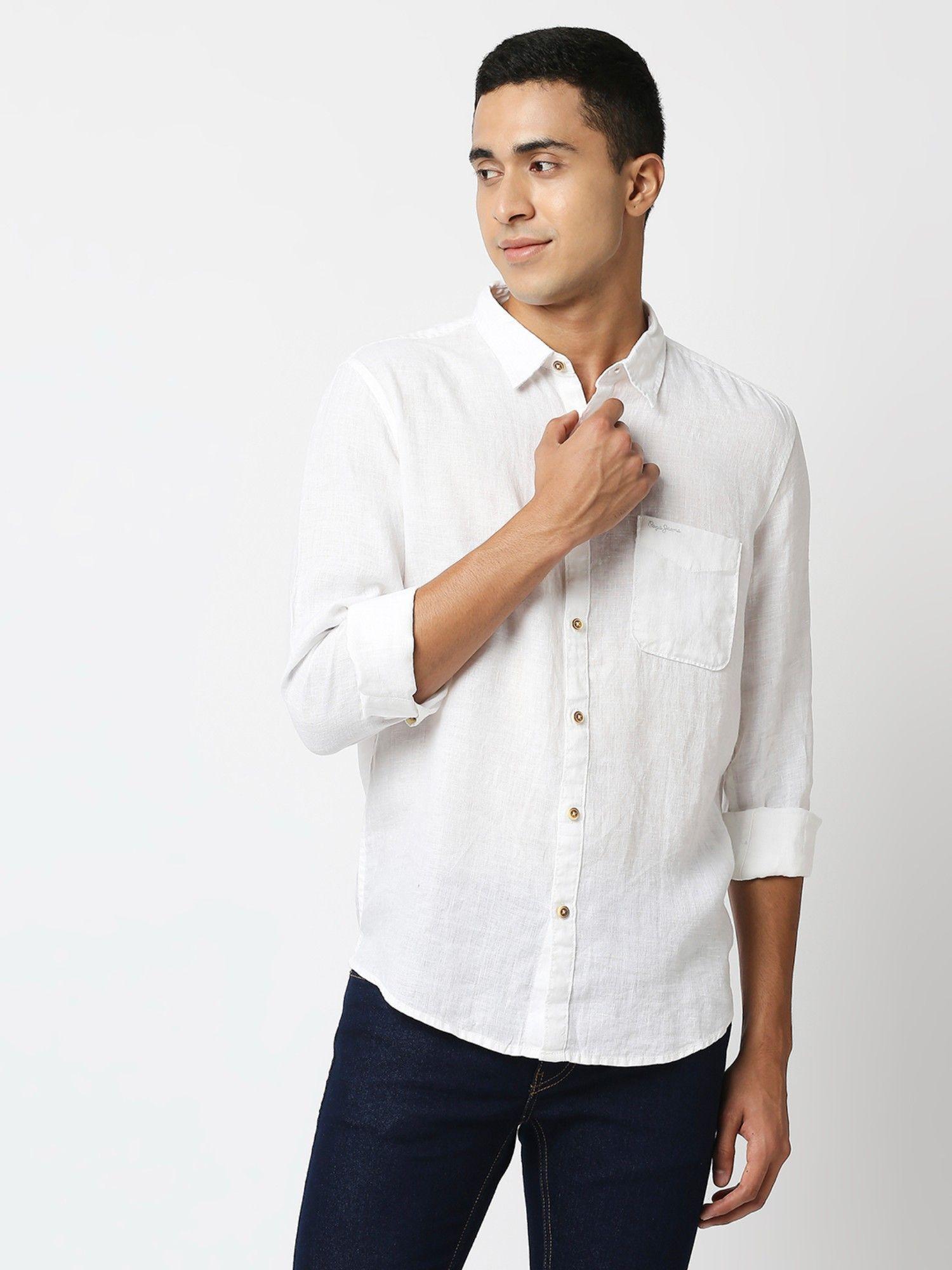 kingsman-pure-linen-white-shirt