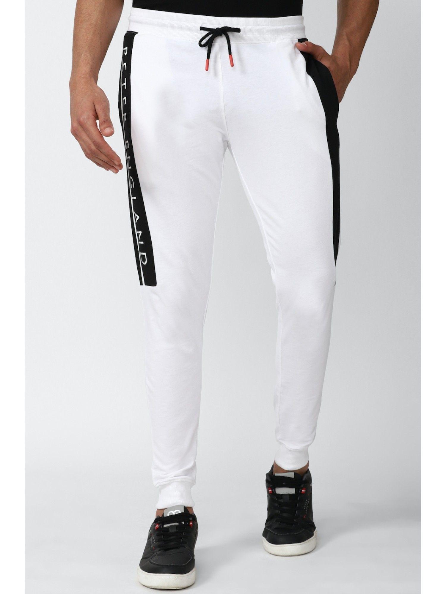 men-white-print-casual-track-pants