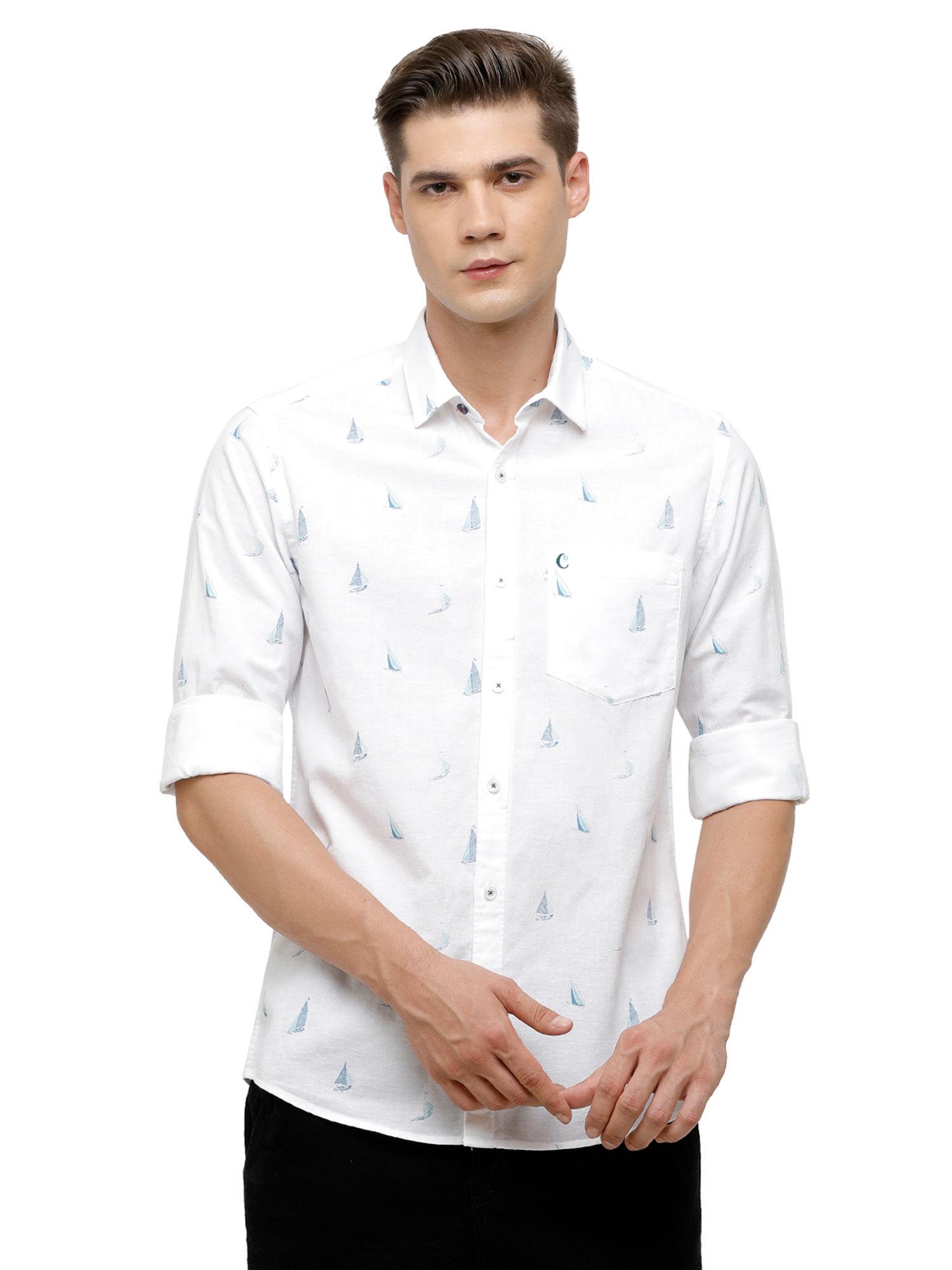 men's-cotton-linen-blue-printed-slim-fit-full-sleeve-casual-shirt