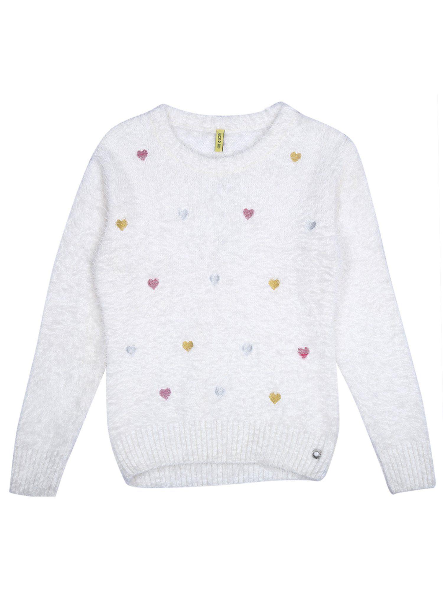 girls-white-woven-fleece-sweater-full-sleeves