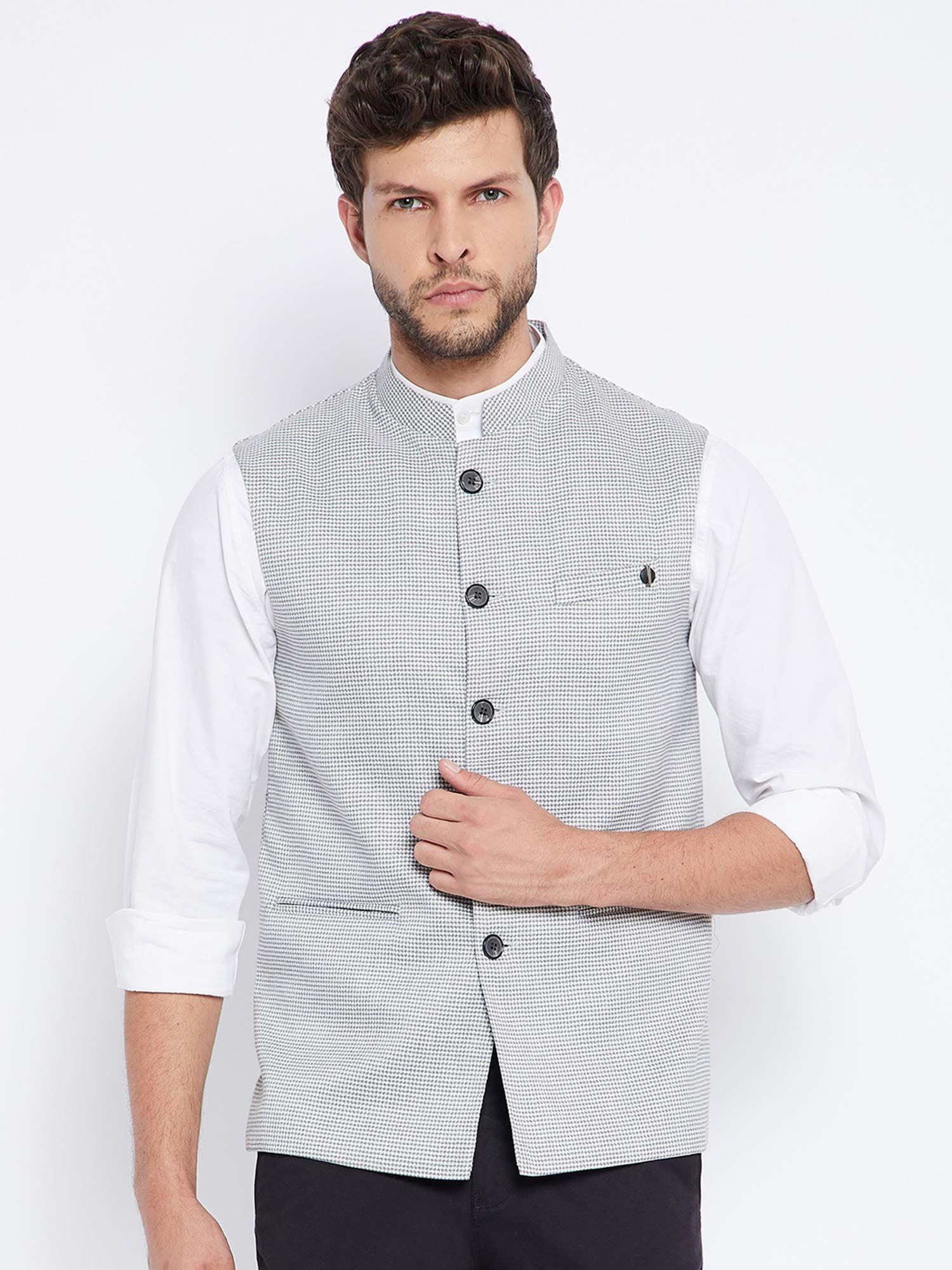 mens-grey-printed-waist-coat