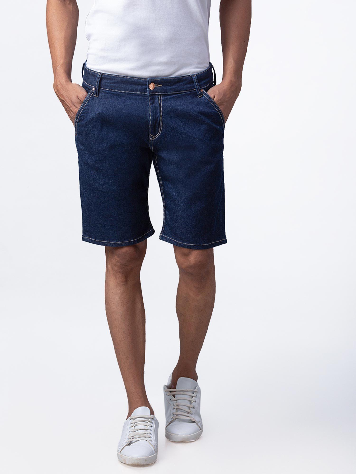 blue-cotton-regular-fit-shorts-for-men