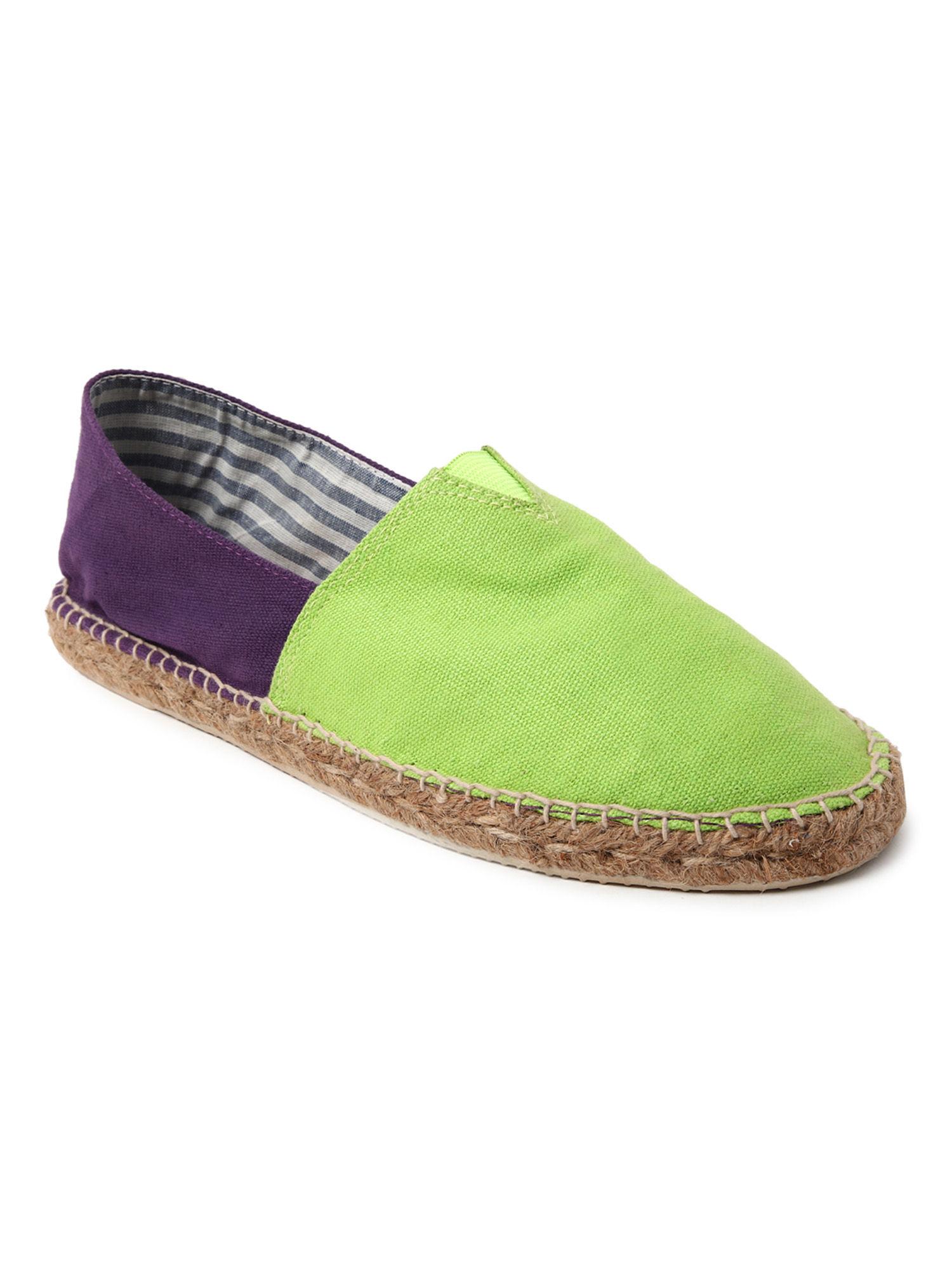 olive-solid-round-toe-slip-on-shoes
