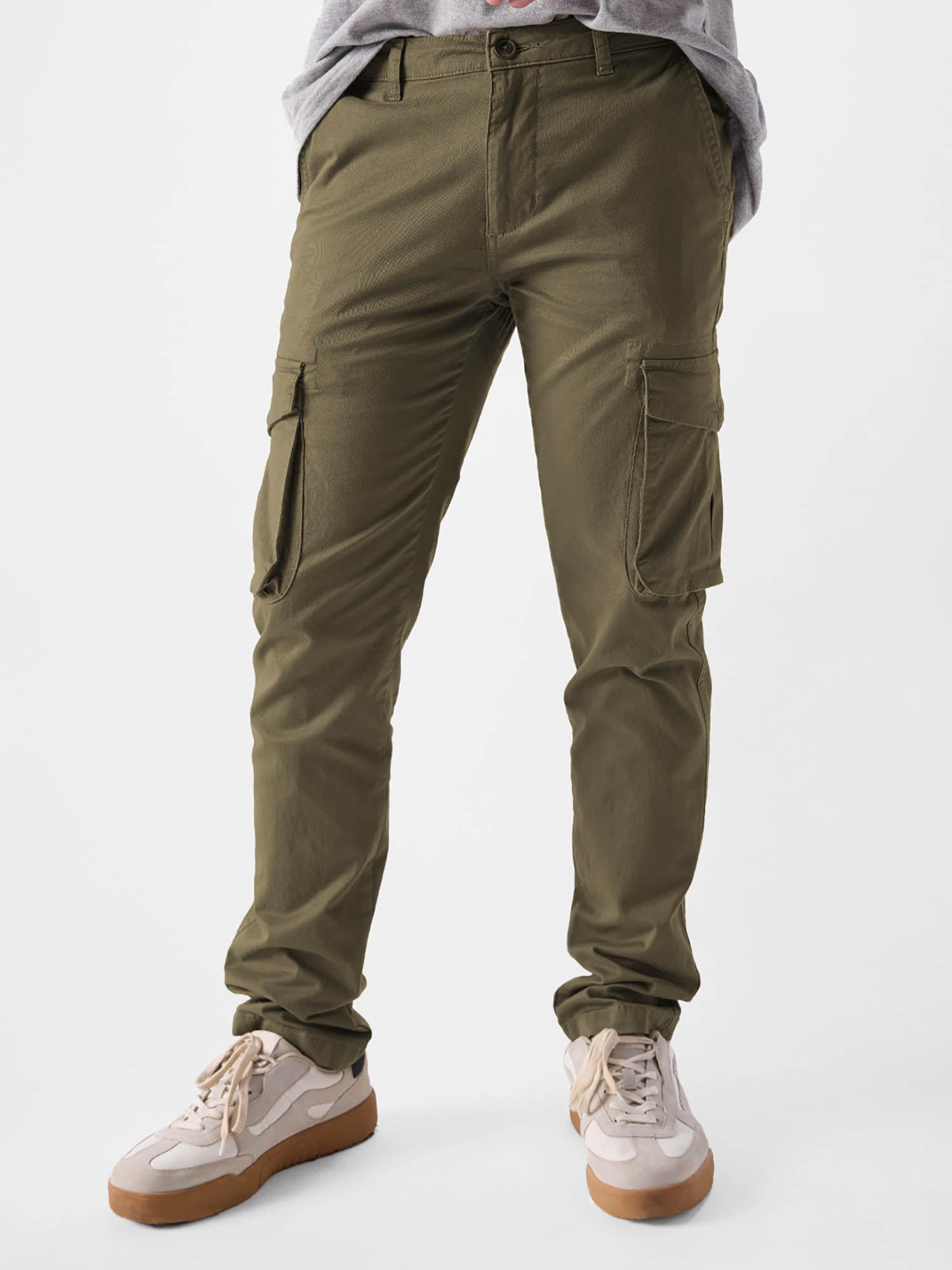 men-original-solid-light-olive-cargo-pants