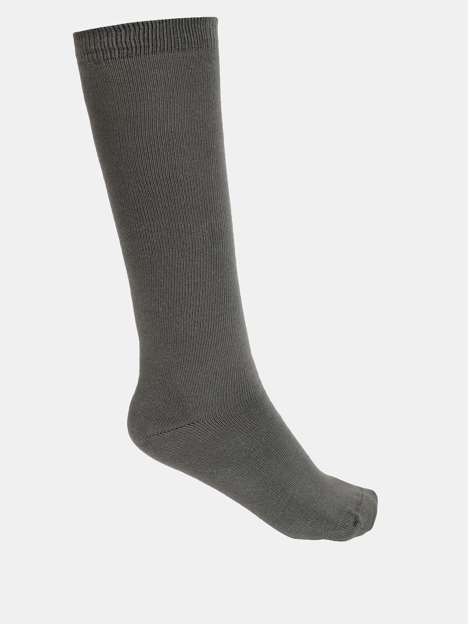 7902-unisex-cotton-nylon-stretch-knee-length-socks---gunmetal-grey