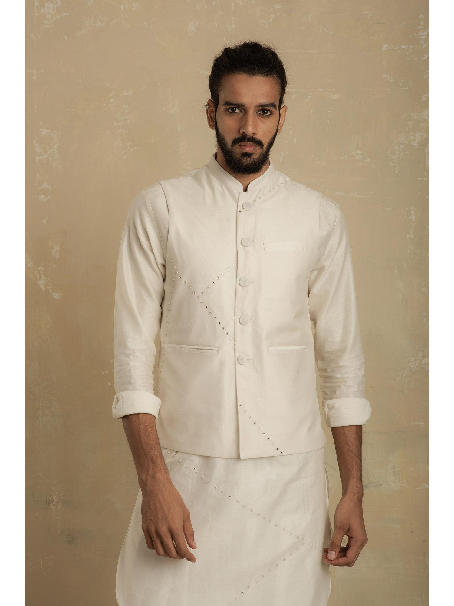 men-off-white-chanderi-nehru-jacket-with-mirror-work