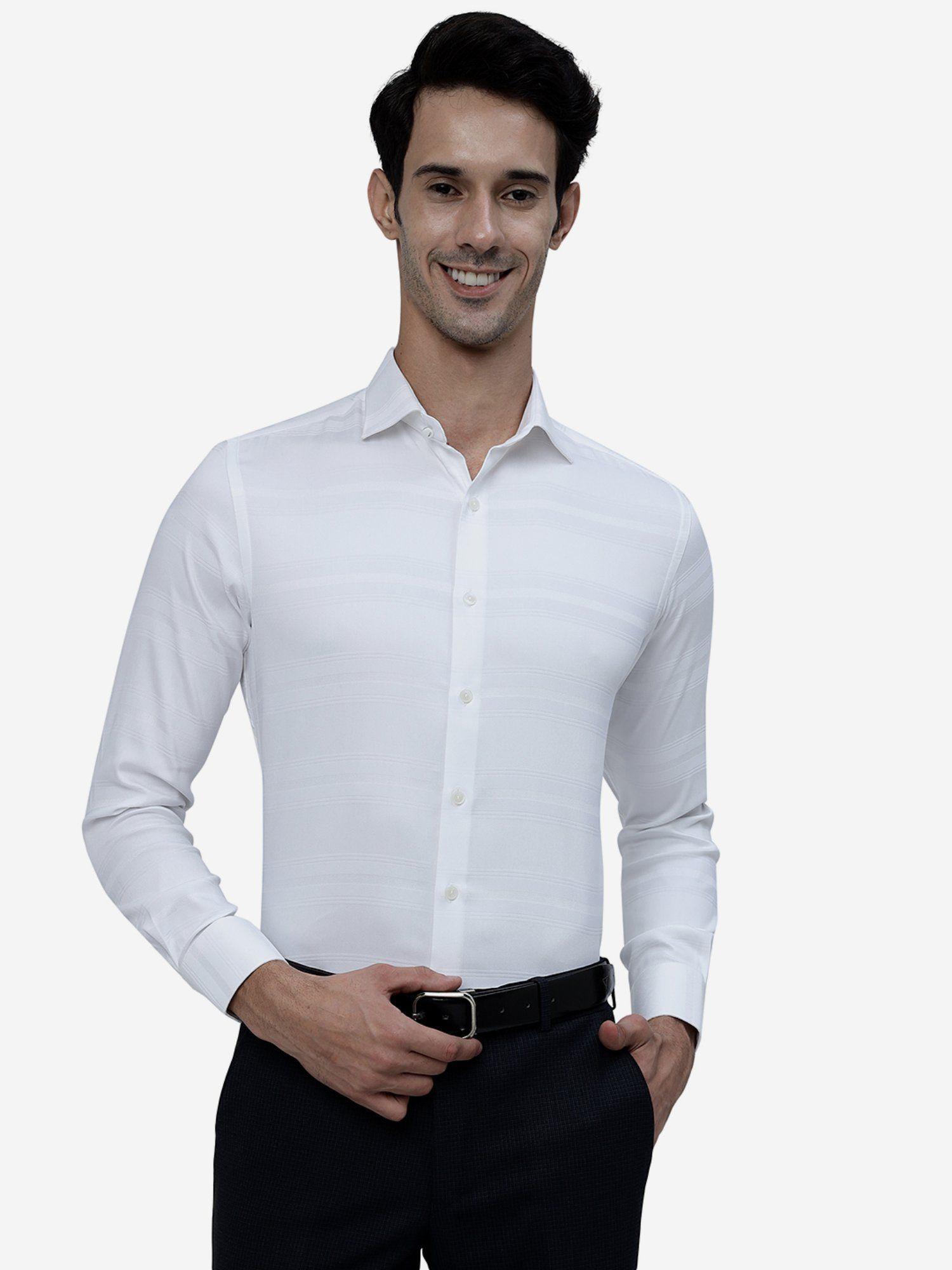 men-white-cotton-slim-fit-checked-formal-casual-wear-shirt