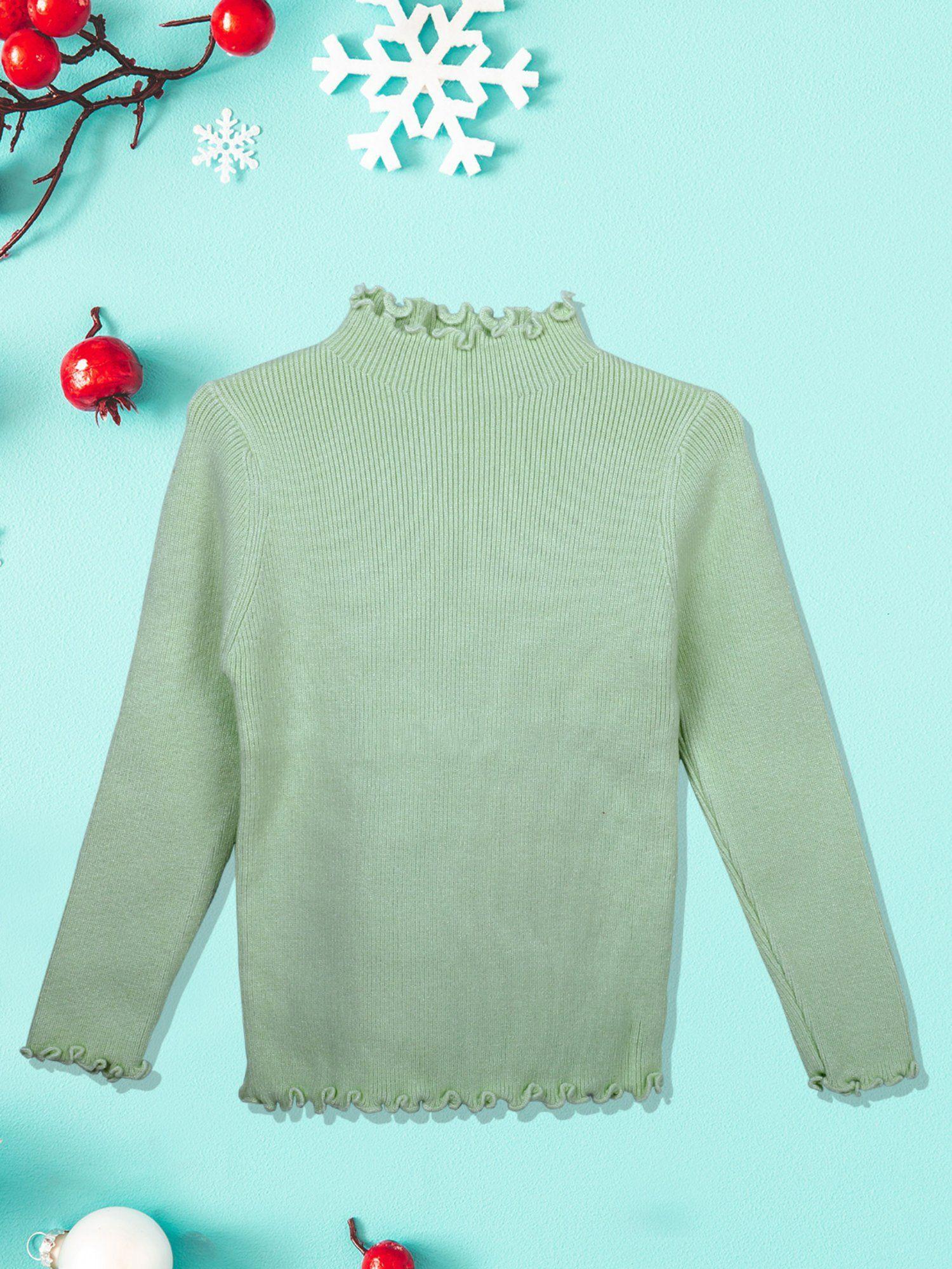 basic-ribbed-premium-full-sleeves-knitted-kids-sweater-green