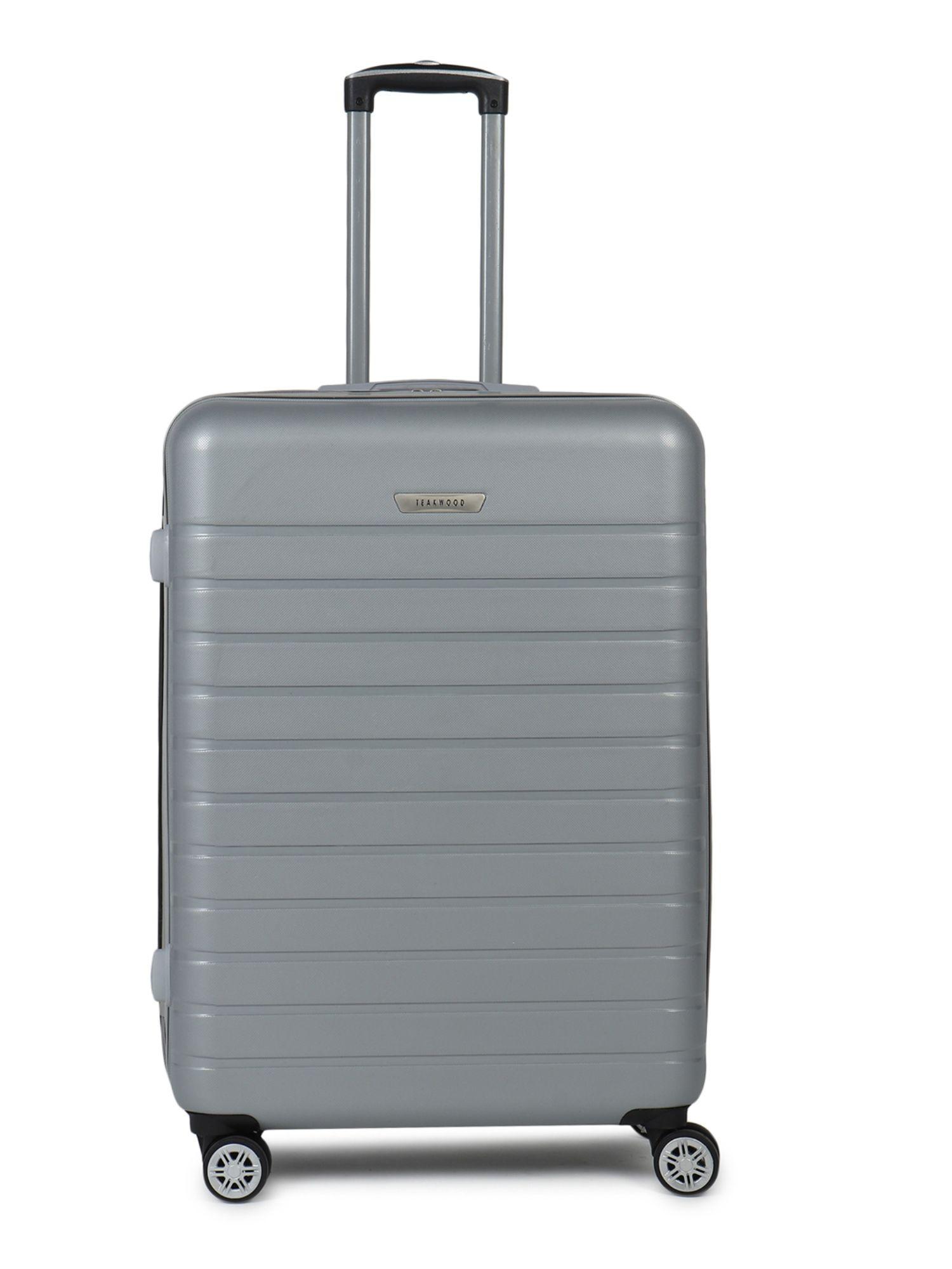 unisex-silver-textured-hard-sided-large-size-check-in-trolley-bag