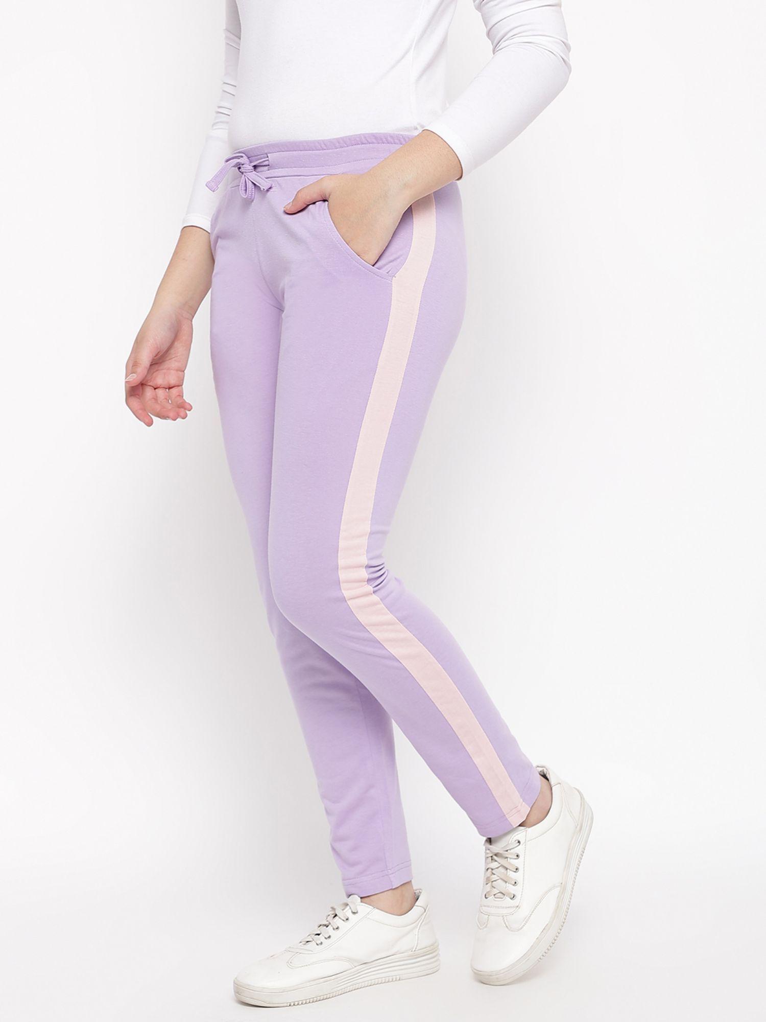 girls-solid-cotton-trackpant-purple
