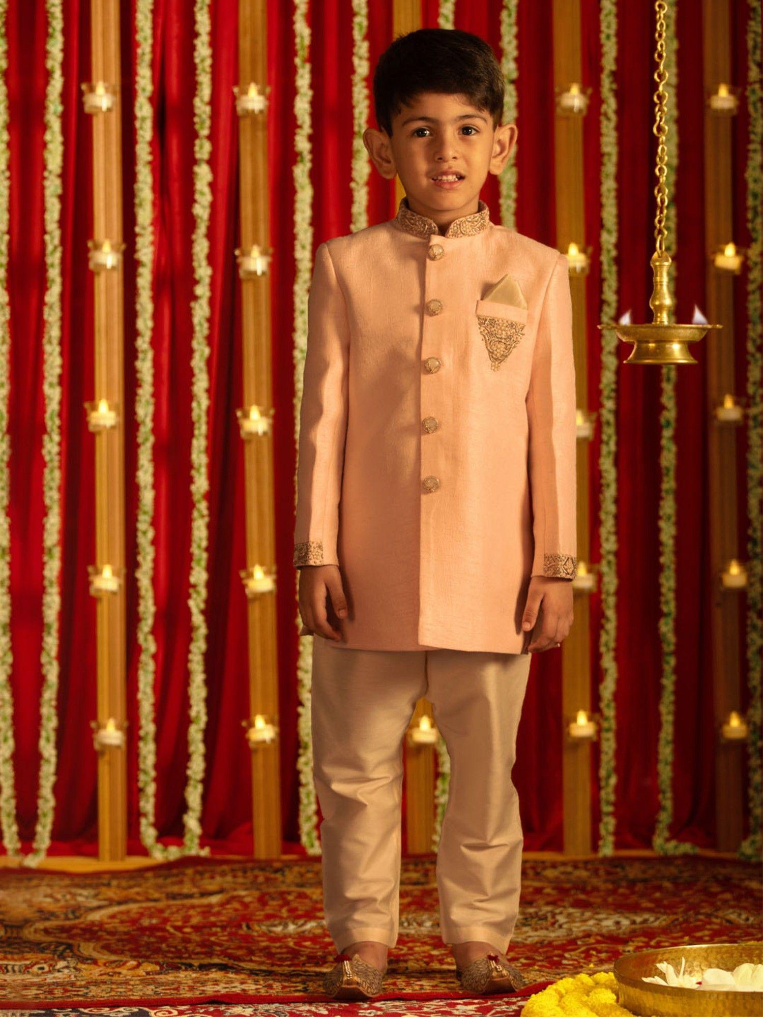 boys-pink-&-cream-sherwani-(set-of-2)
