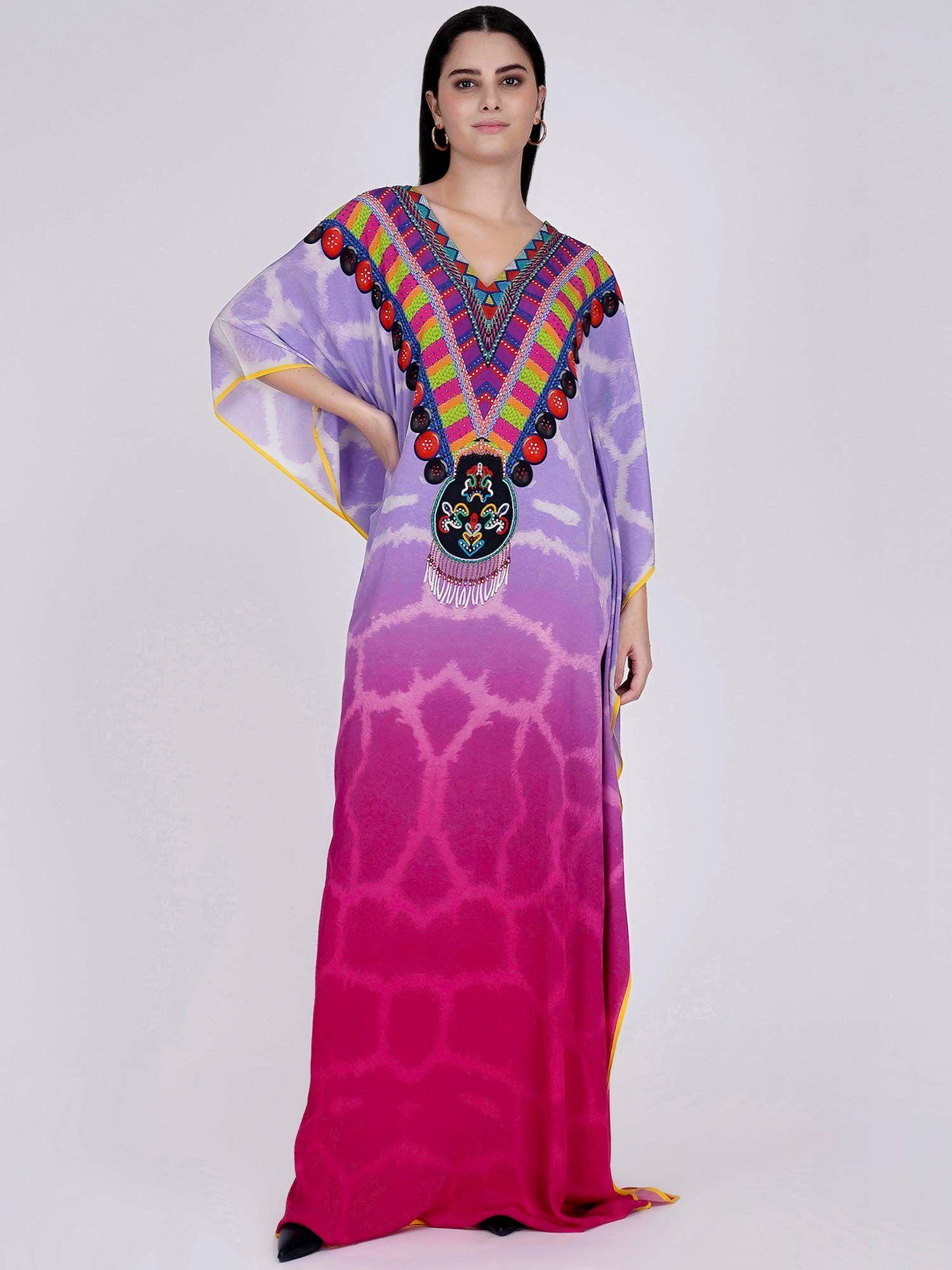 mauve-and-fuchsia-print-embellished-silk-full-length-kaftan