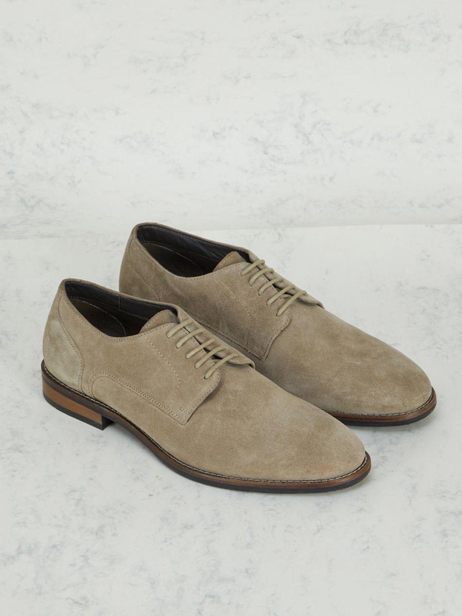 beige-suede-leather-derby-shoes