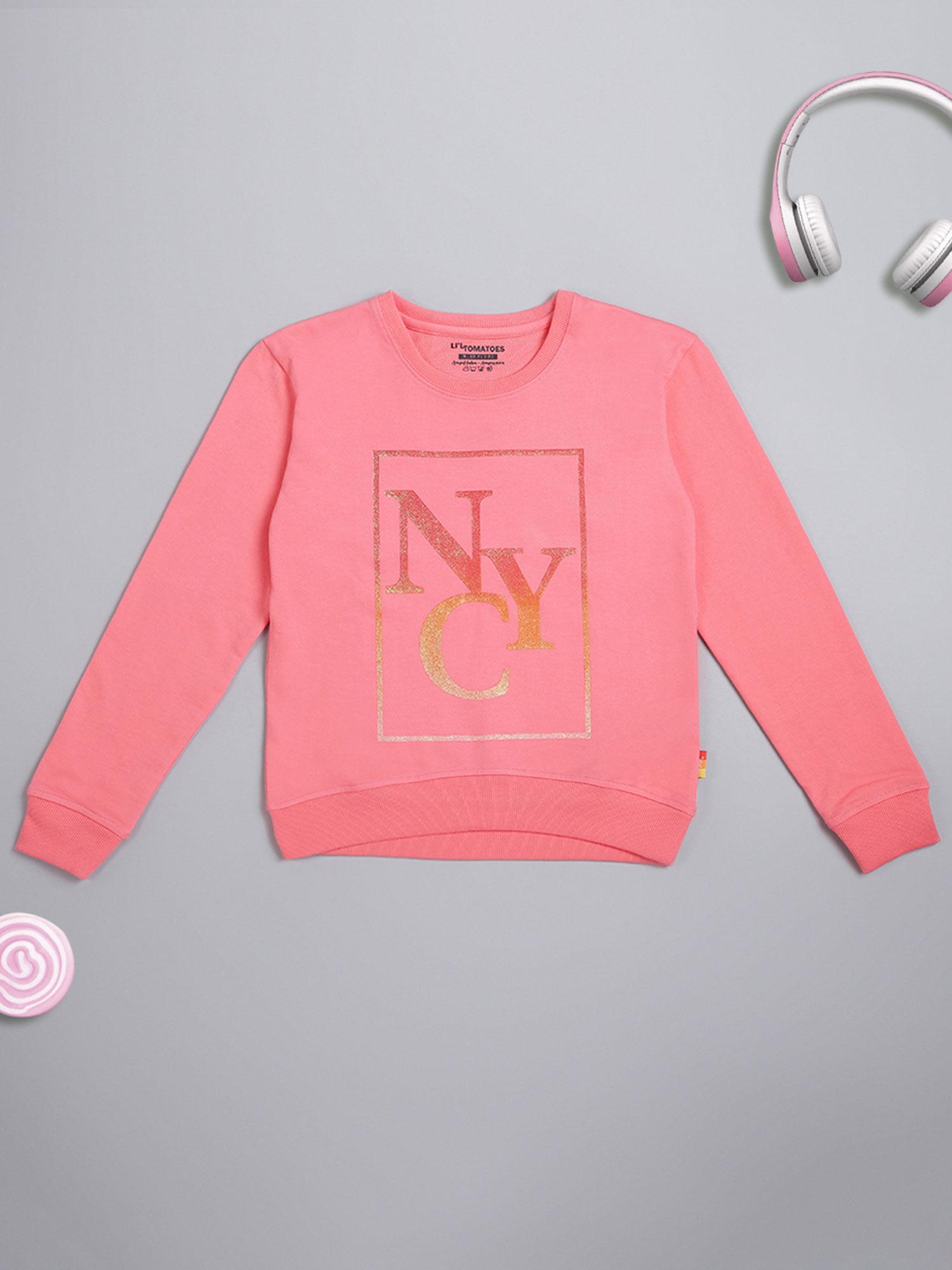 girls-typography-sweatshirt-pink