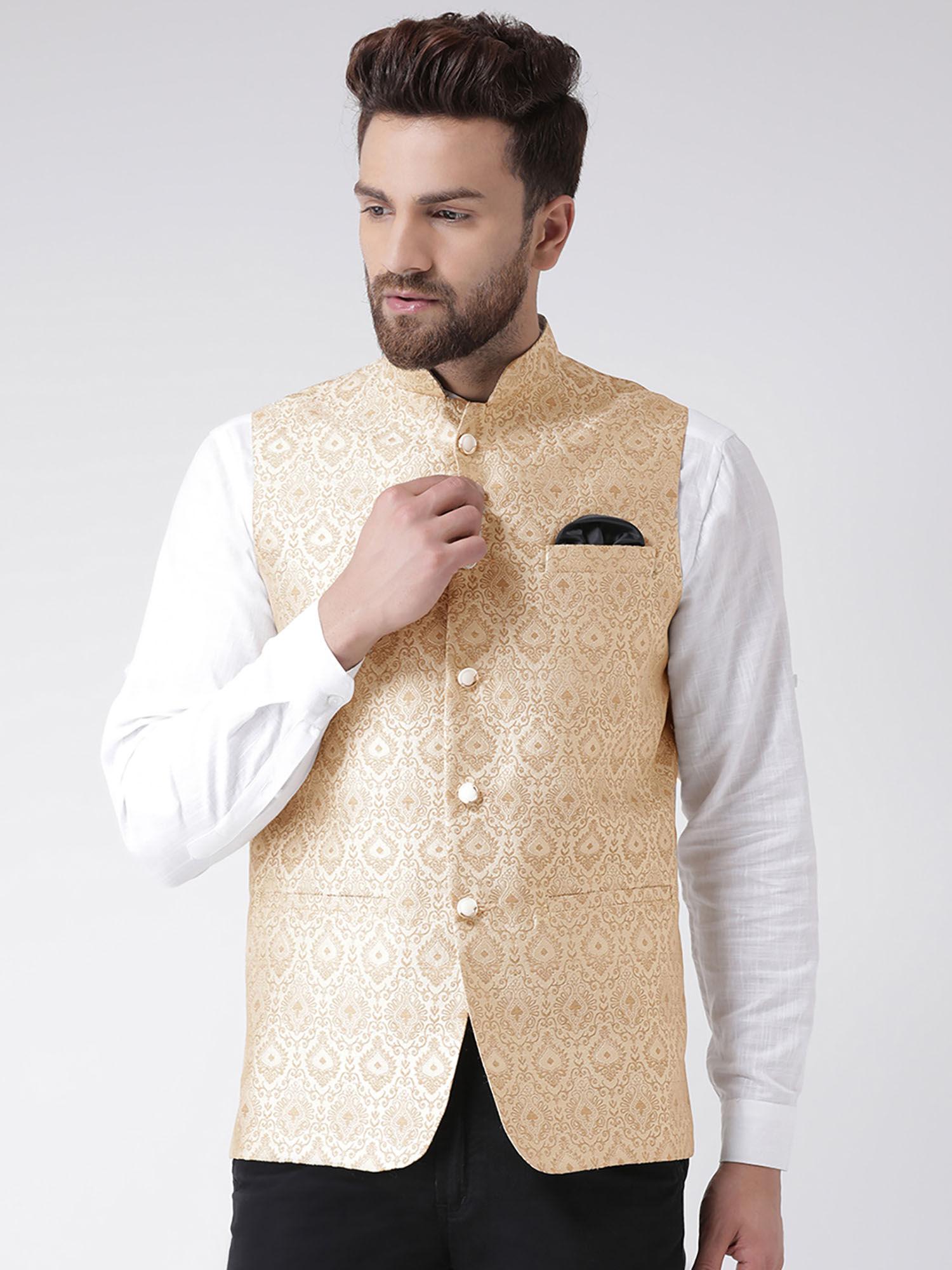 beige-printed-jacquard-nehru-jacket