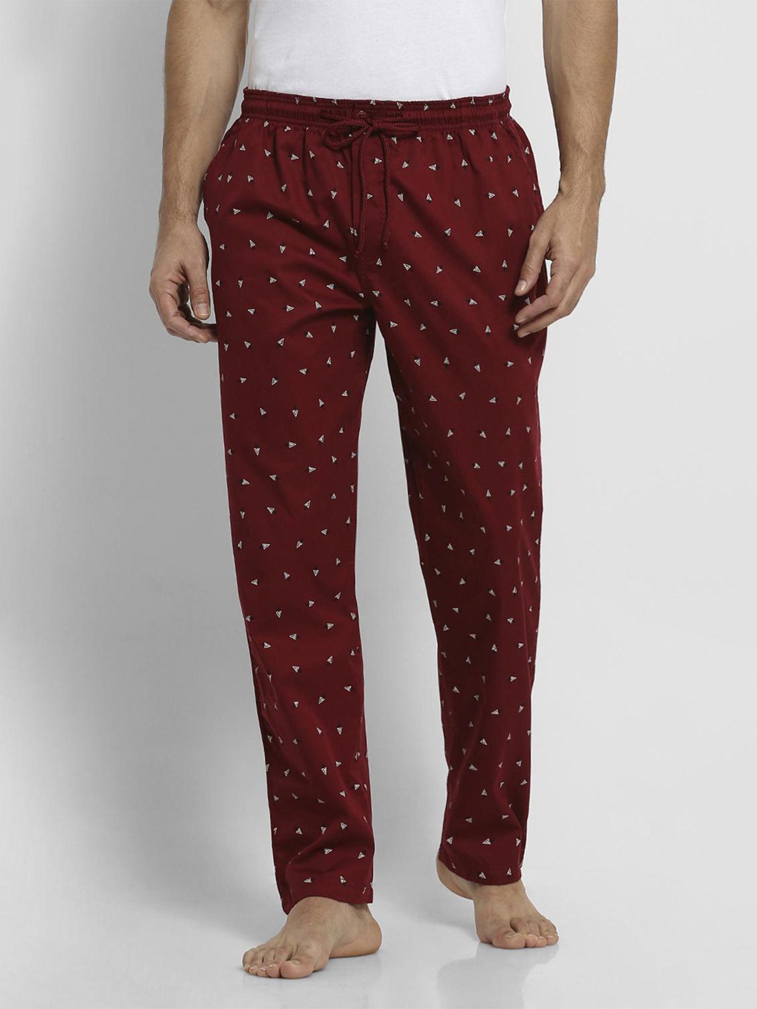 van-heusen-men-athleisure-drawstring-waist-&-ultra-soft-pyjamas---maroon