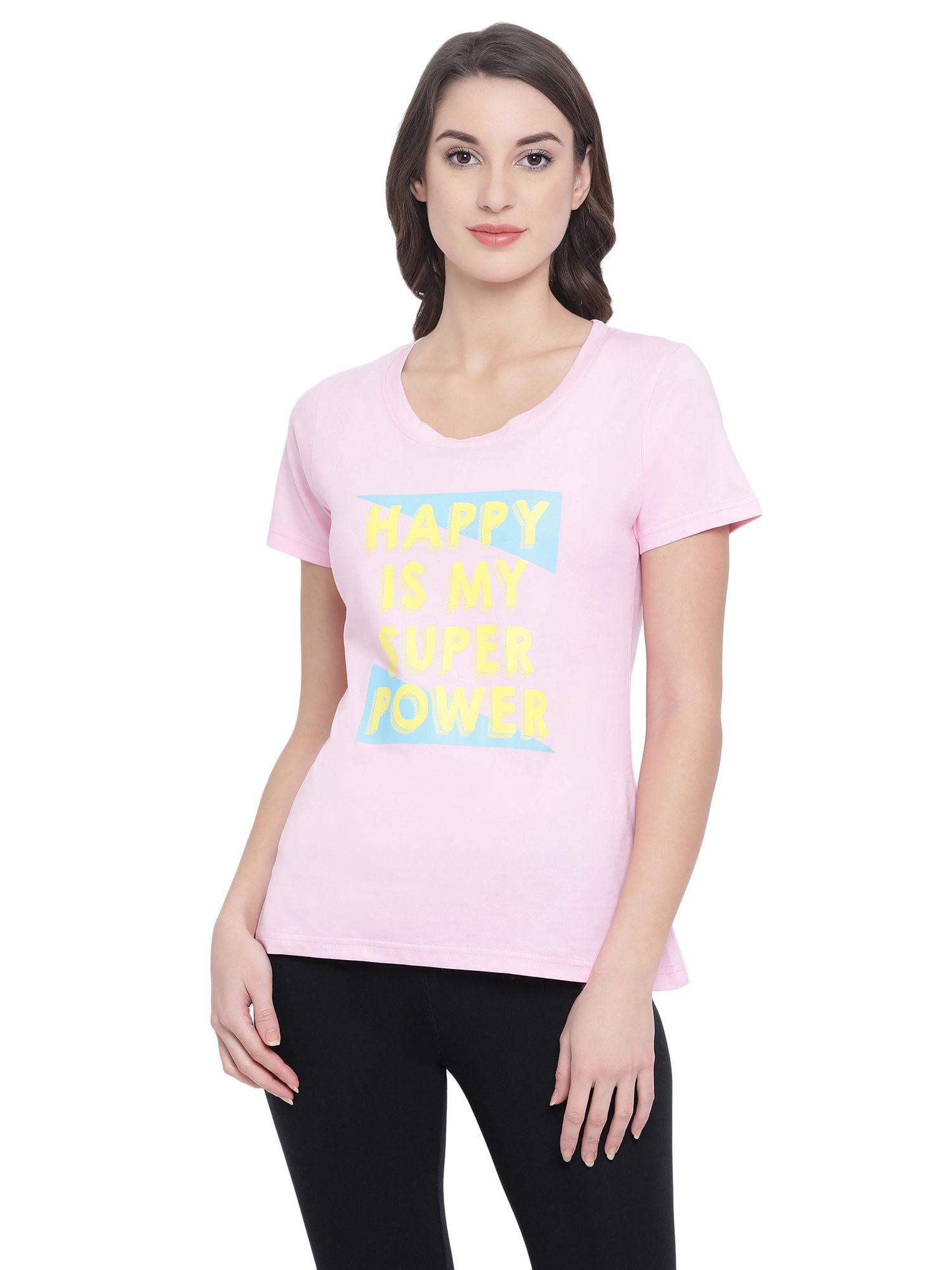 cotton-rich-text-print-t-shirt---pink