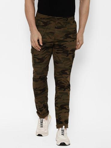men's-cotton-brown-elasticated-camouflage-printed-cargo