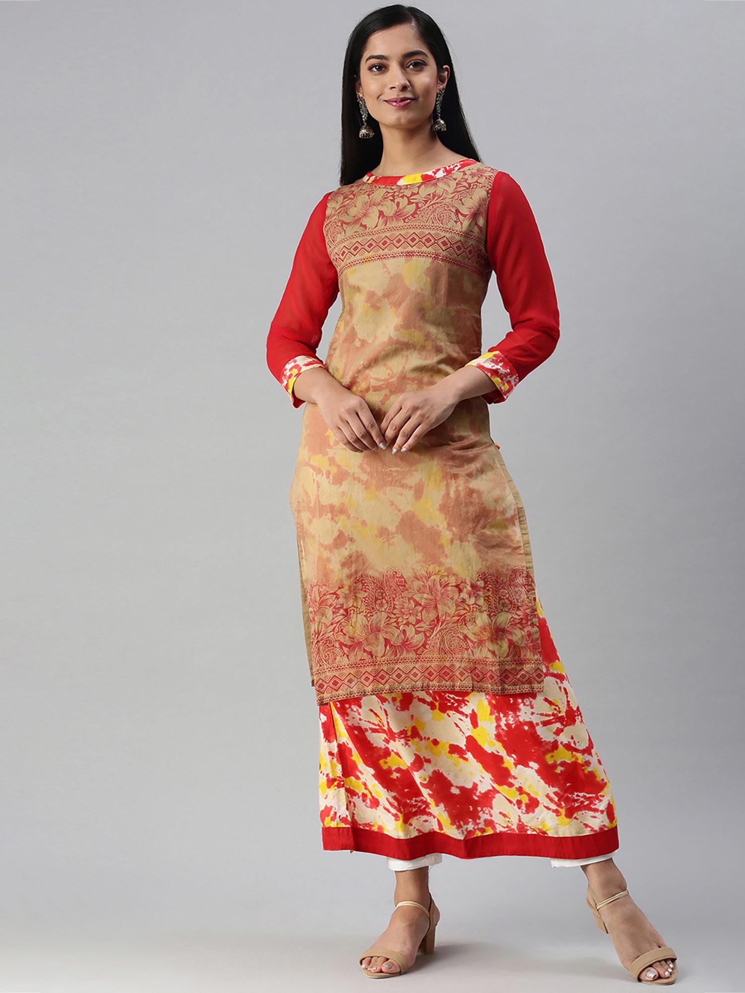 chanderi-silk-fashion-block-print-kurti