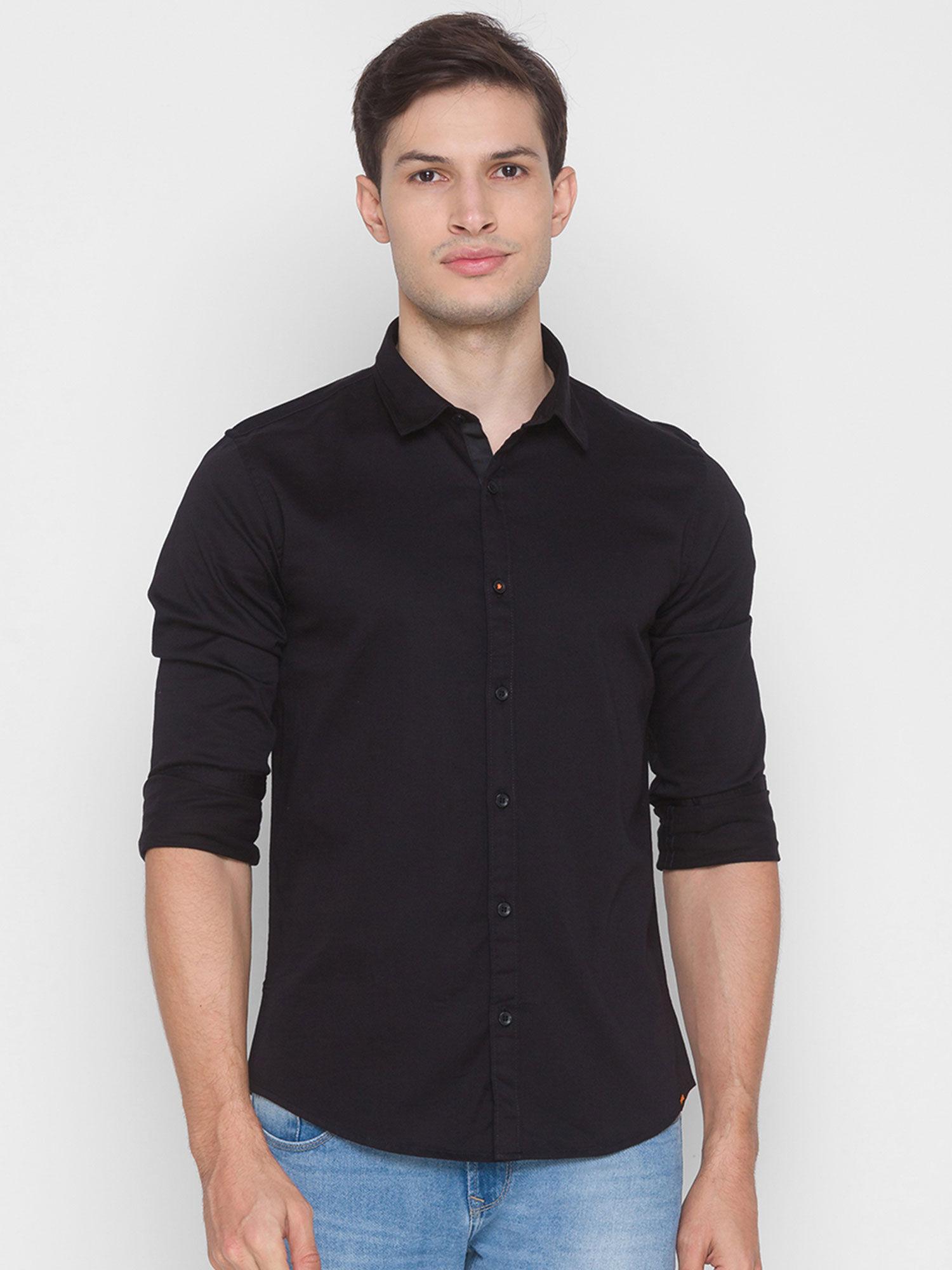 black-cotton-men-shirt