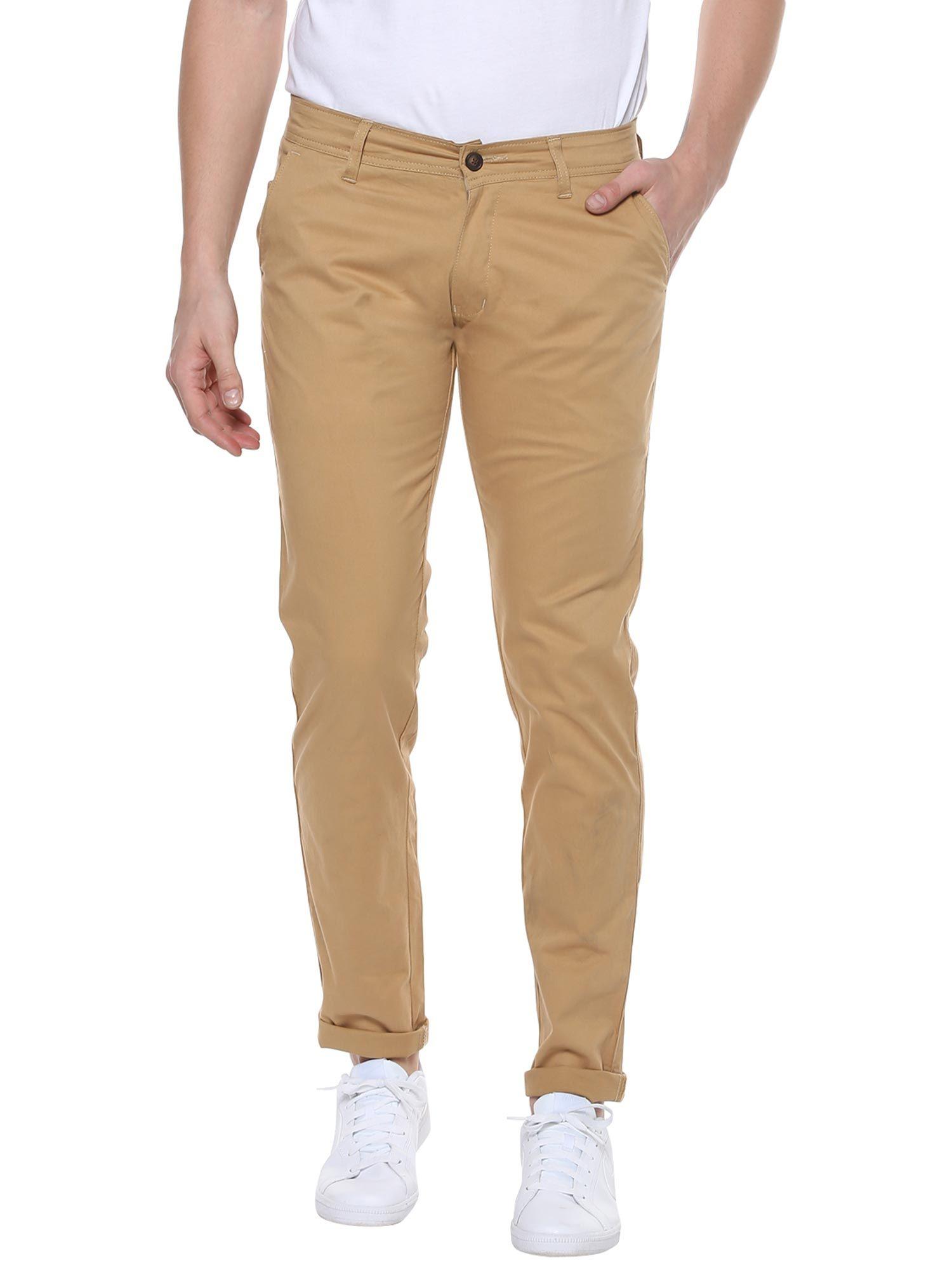 men-beige-cotton-slim-fit-casual-chinos-trousers-stretch