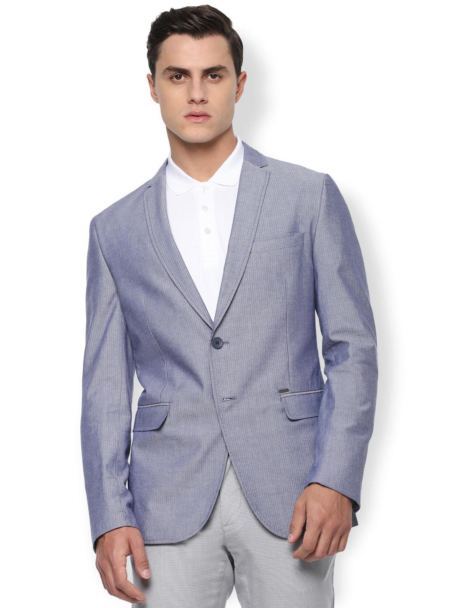 blue-self-design-blazer