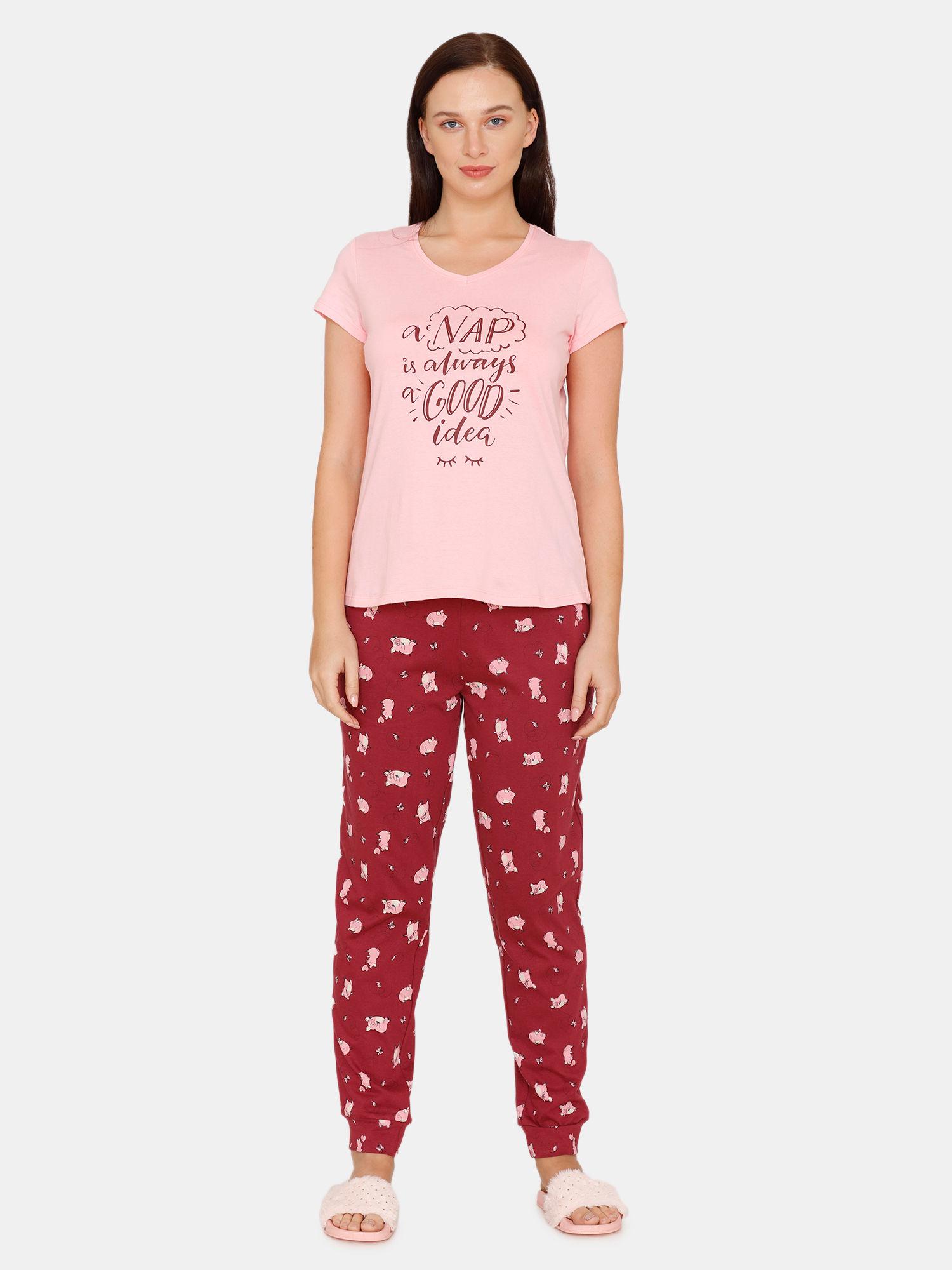 pretty-pigs-cotton-pyjama-set---pink